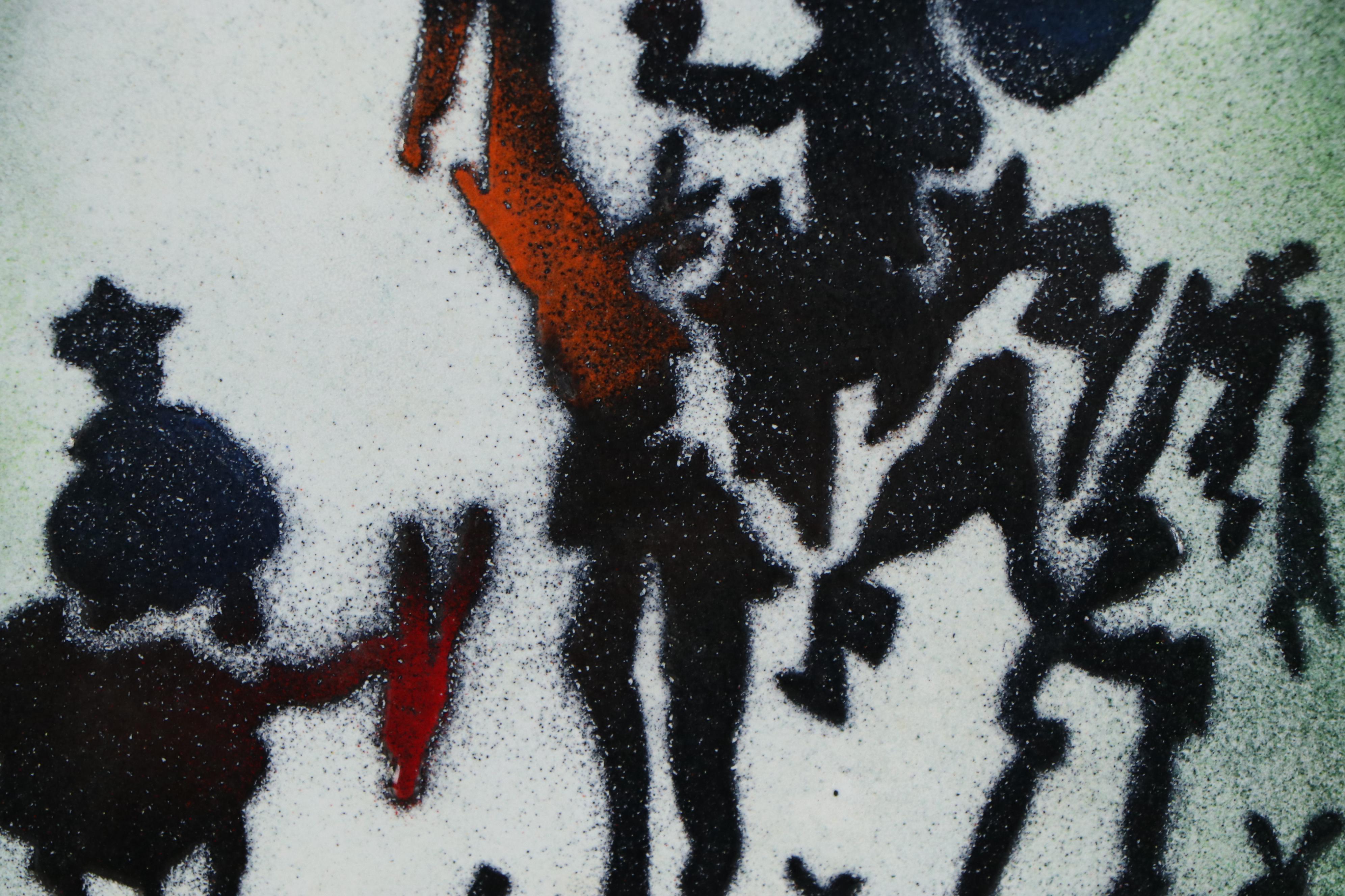 Enamel Painting after Pablo Picasso "Don Quixote," Late 20th Century