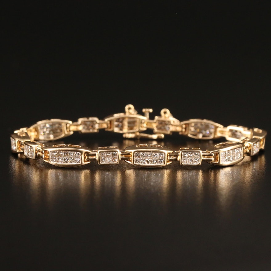 14K 3.25 CTW Diamond Link Bracelet