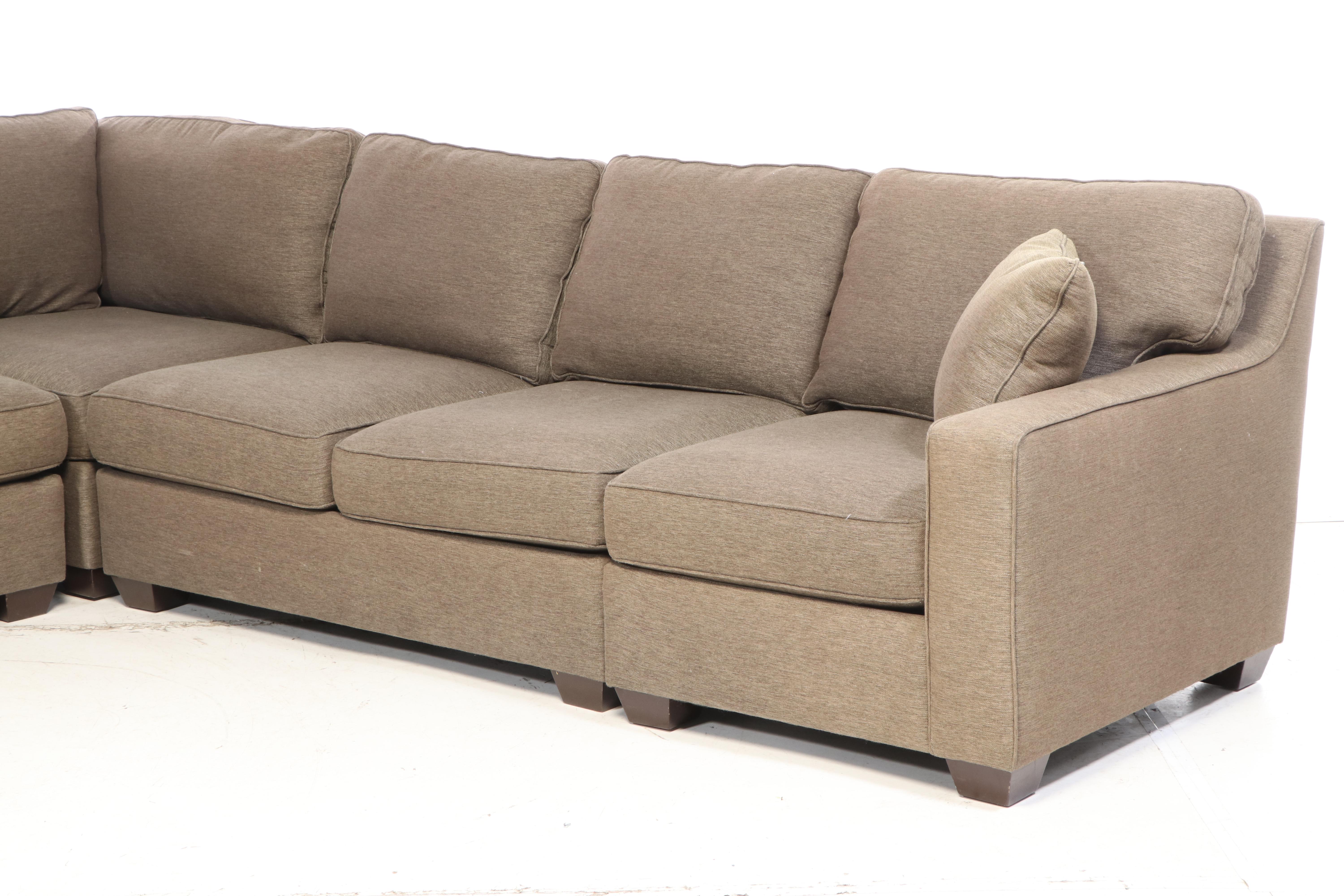Sherrill Furniture "Precedent" Contemporary Upholstered Sectional Sofa