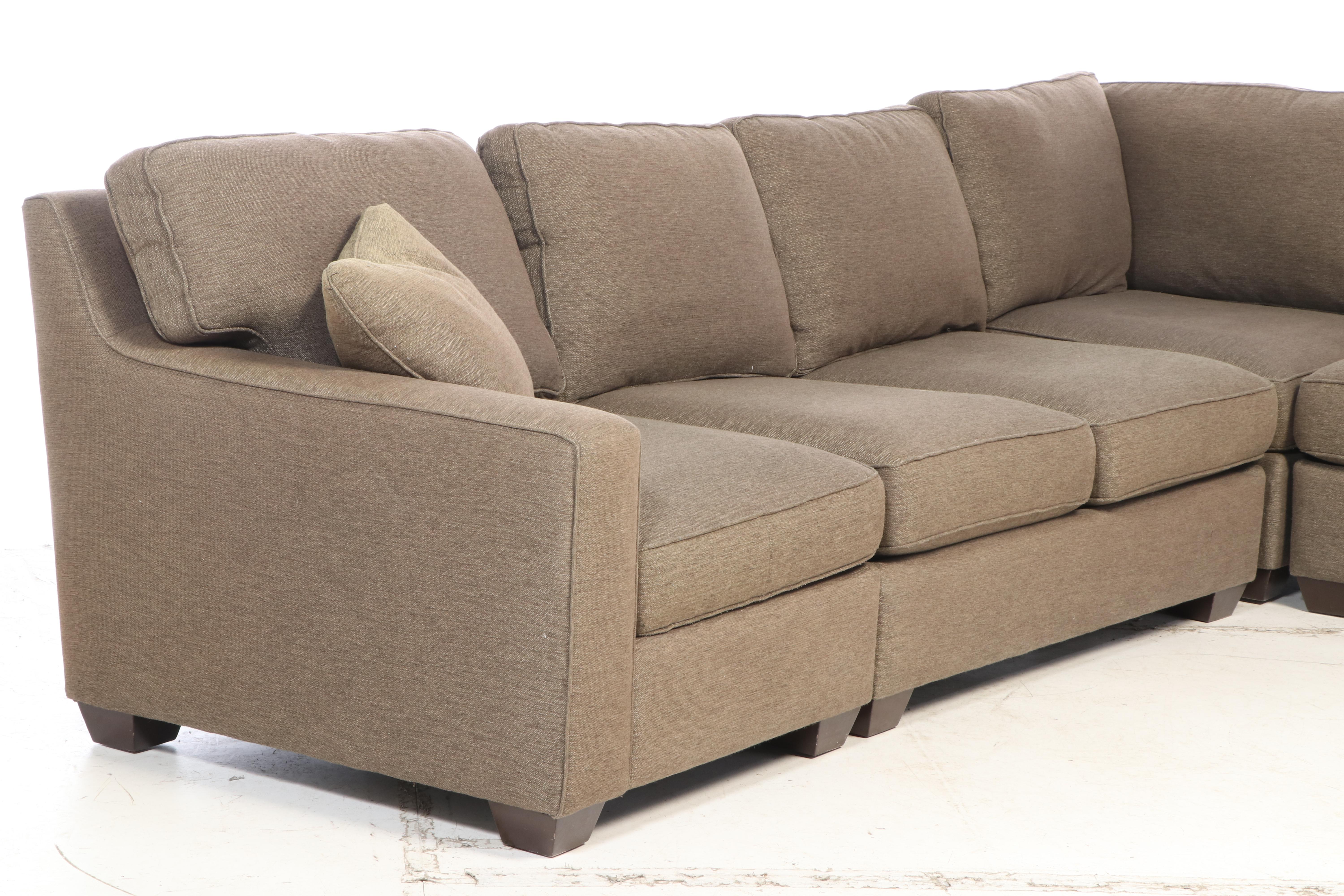 Sherrill Furniture "Precedent" Contemporary Upholstered Sectional Sofa