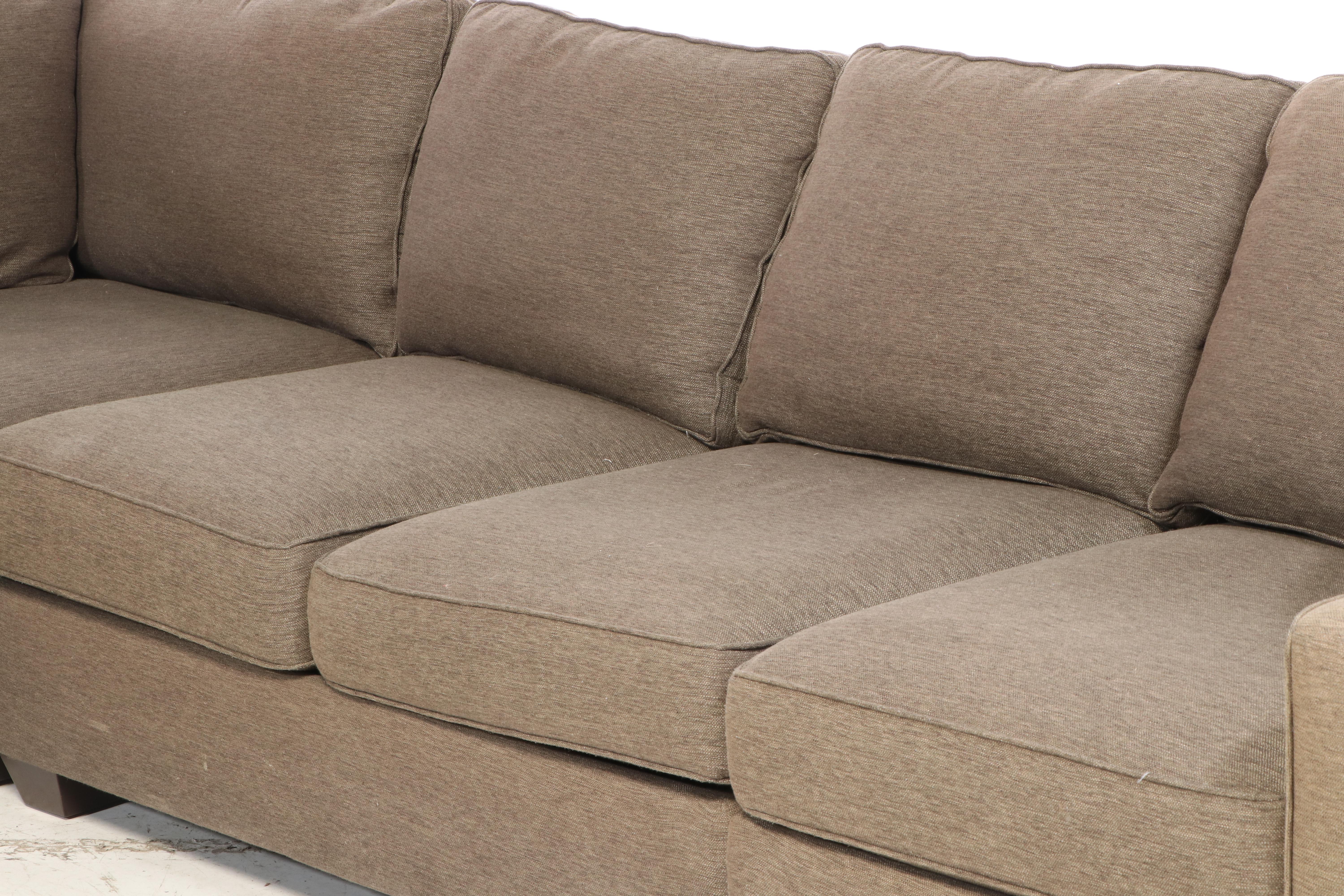 Sherrill Furniture "Precedent" Contemporary Upholstered Sectional Sofa