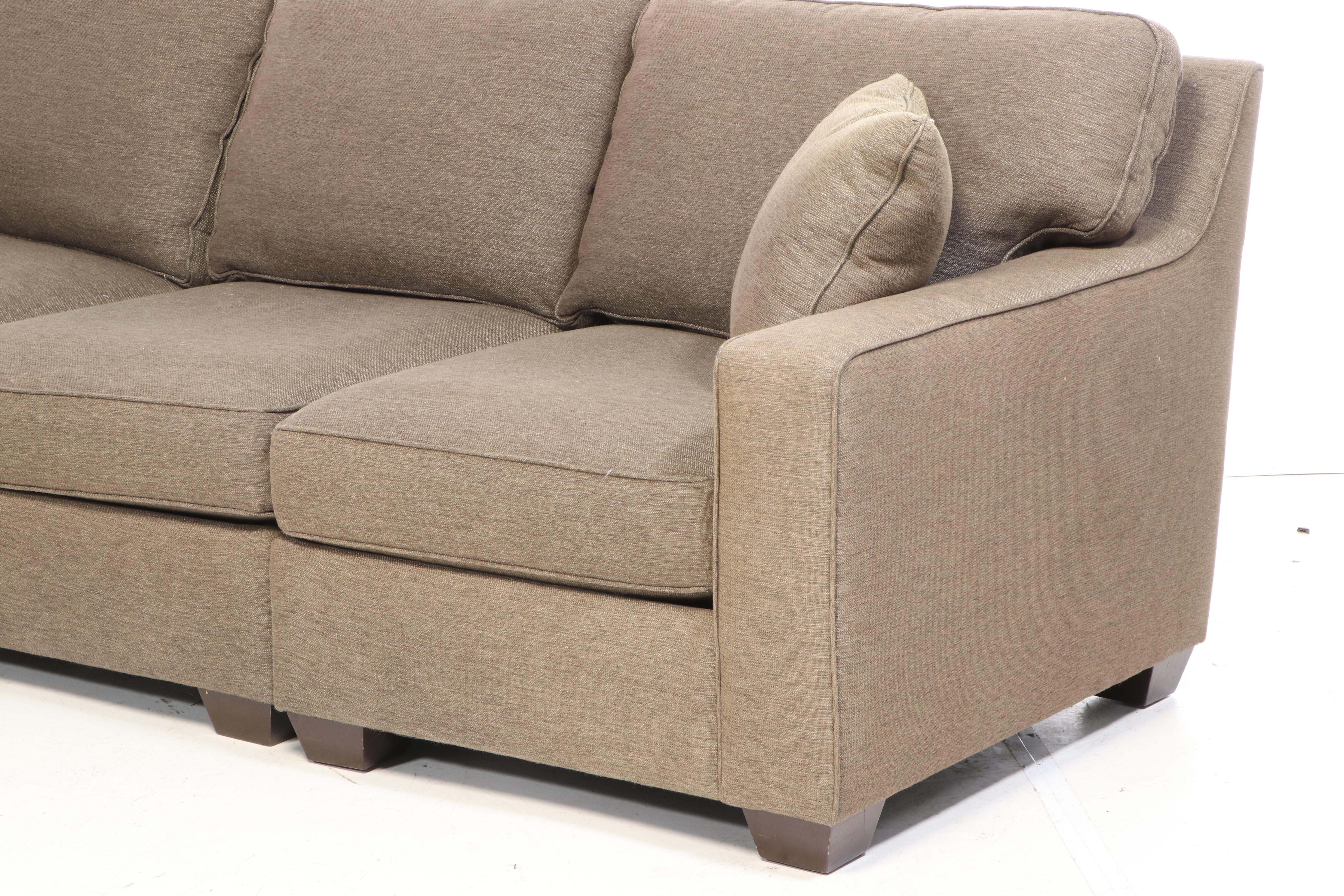 Sherrill Furniture "Precedent" Contemporary Upholstered Sectional Sofa
