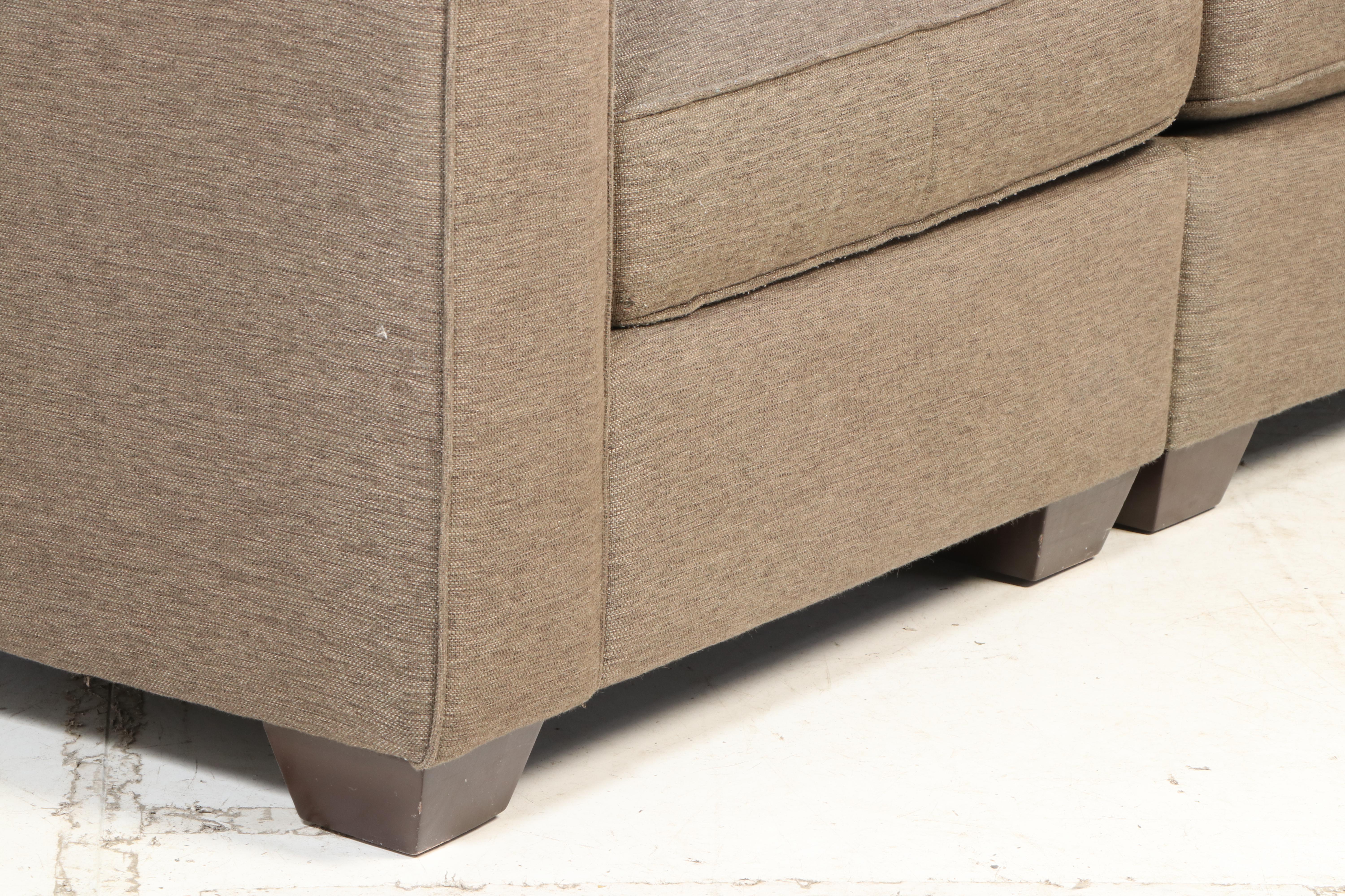 Sherrill Furniture "Precedent" Contemporary Upholstered Sectional Sofa