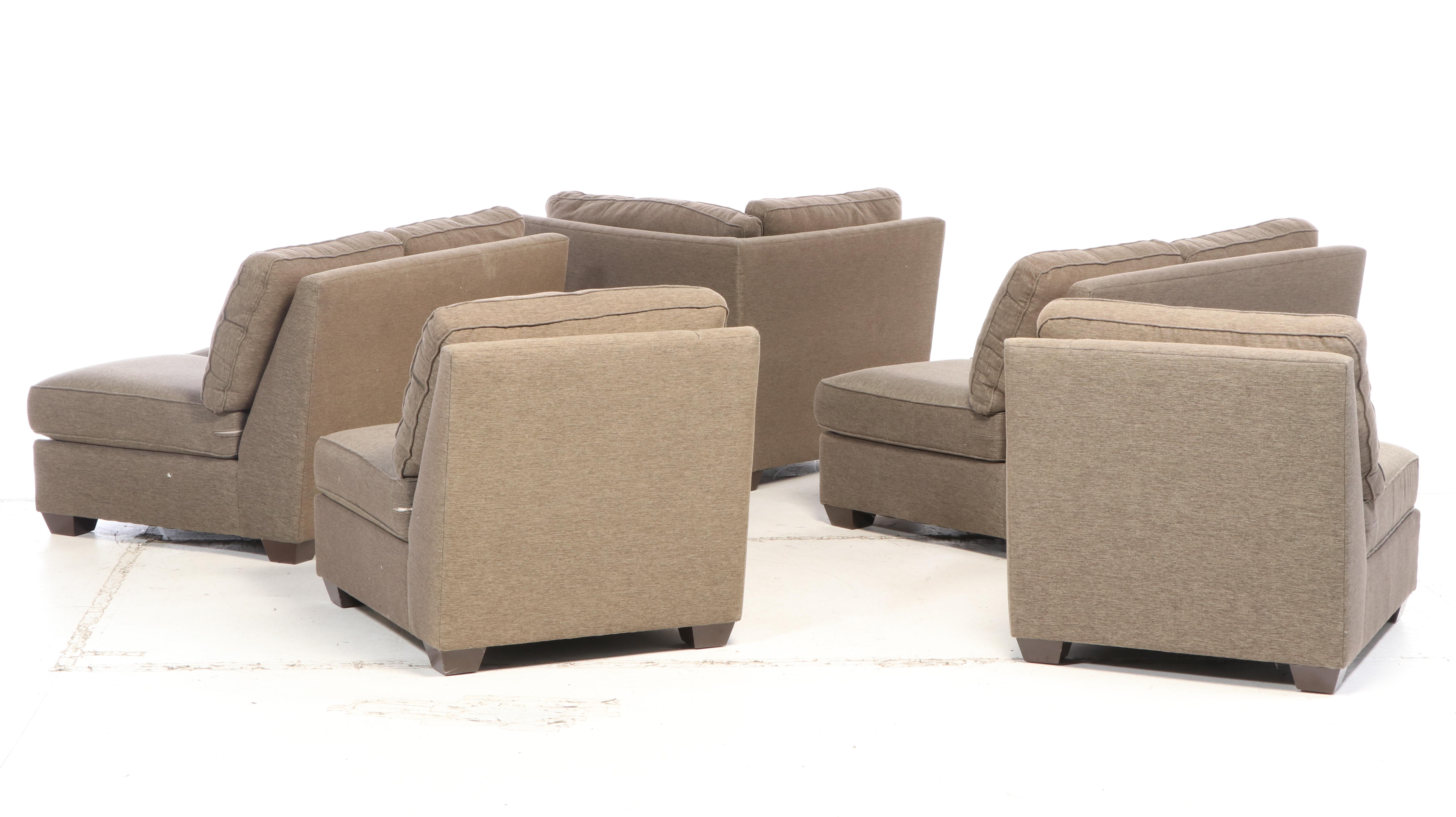 Sherrill Furniture "Precedent" Contemporary Upholstered Sectional Sofa