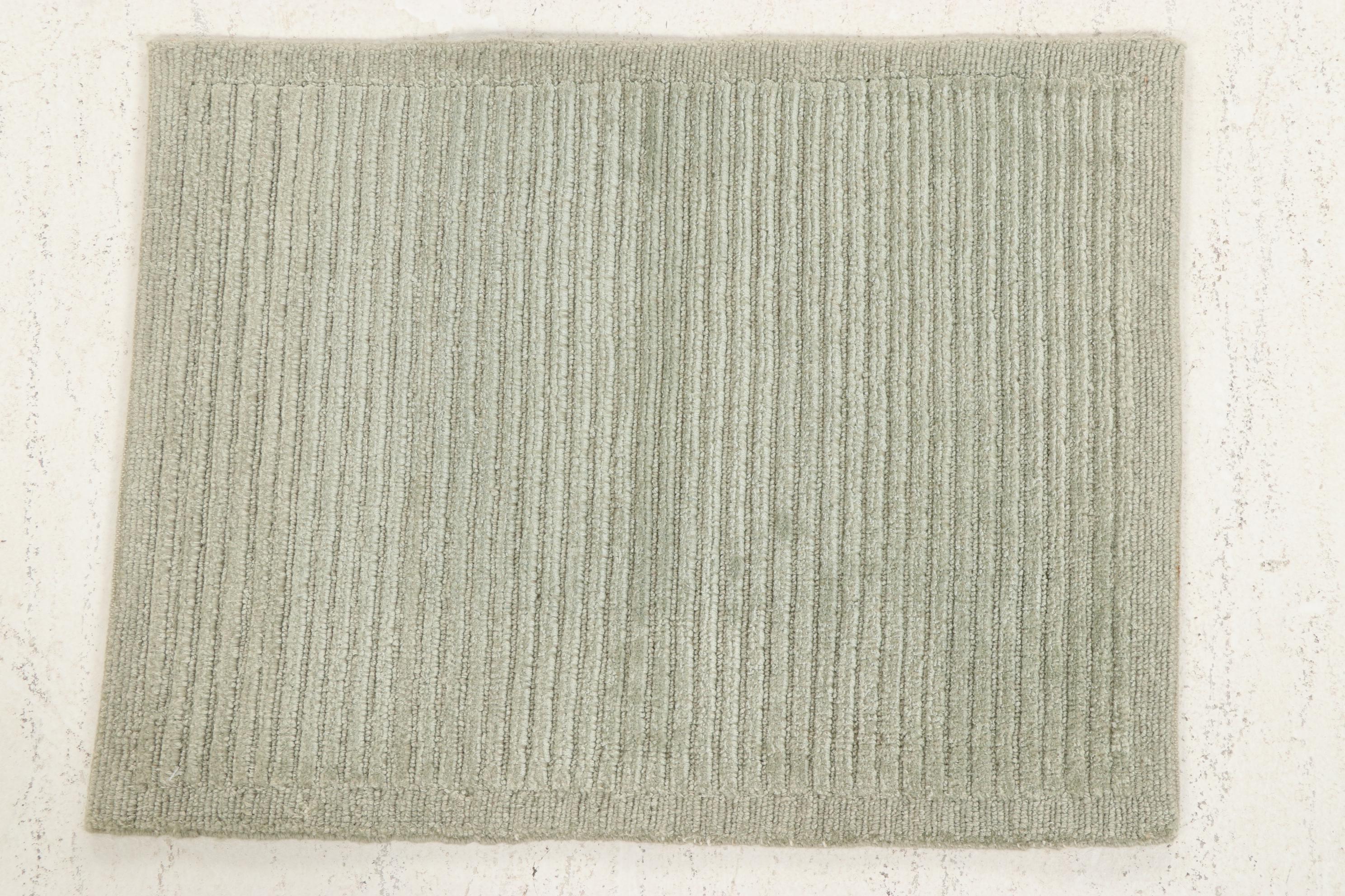 1'6 x 2' Hand-Knotted Tibetan Carpet Sample Accent Rugs