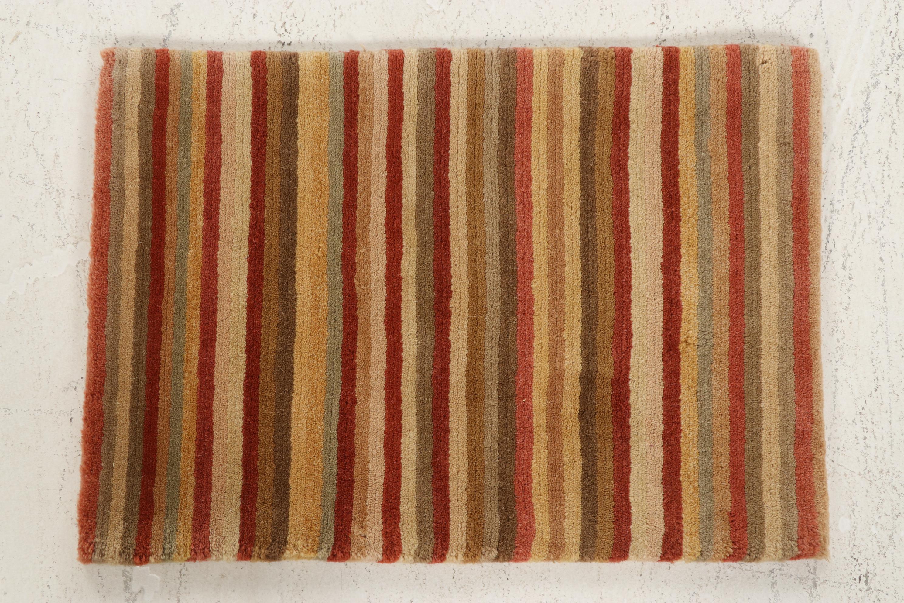 1'6 x 2' Hand-Knotted Tibetan Carpet Sample Accent Rugs