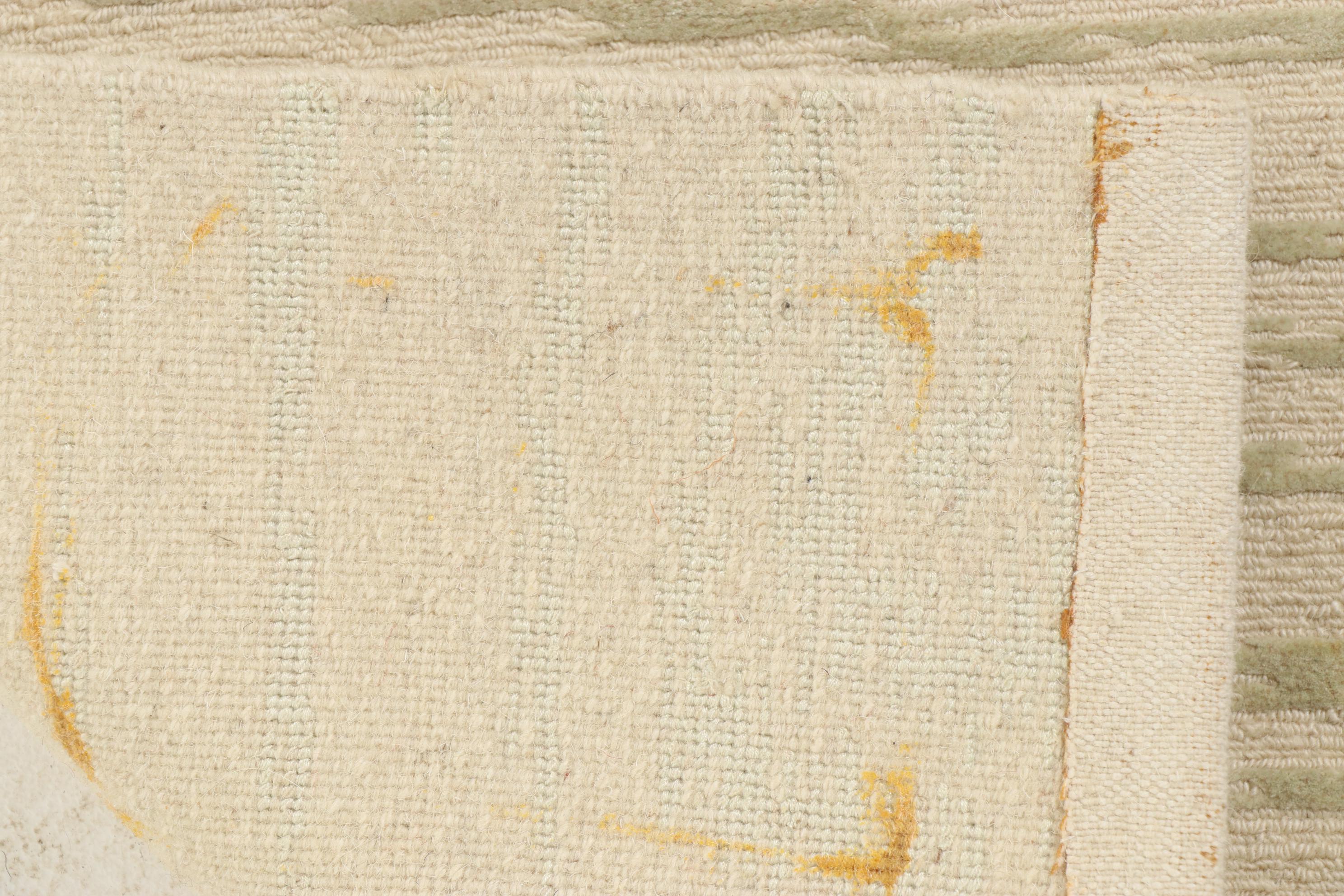 1'6 x 2' Hand-Knotted Tibetan Carpet Sample Accent Rugs