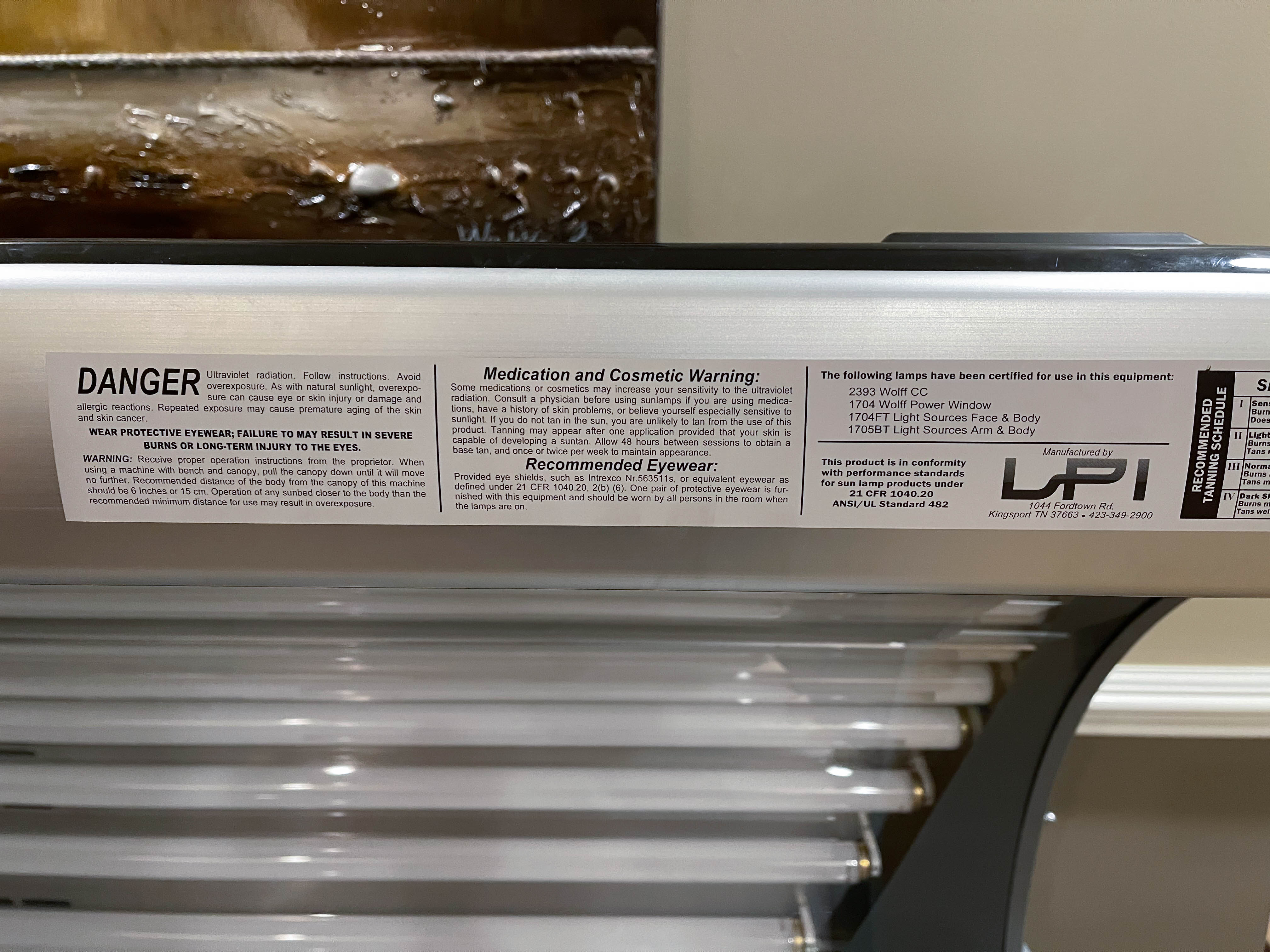 Wolff System Solar Storm 245 Tanning Bed