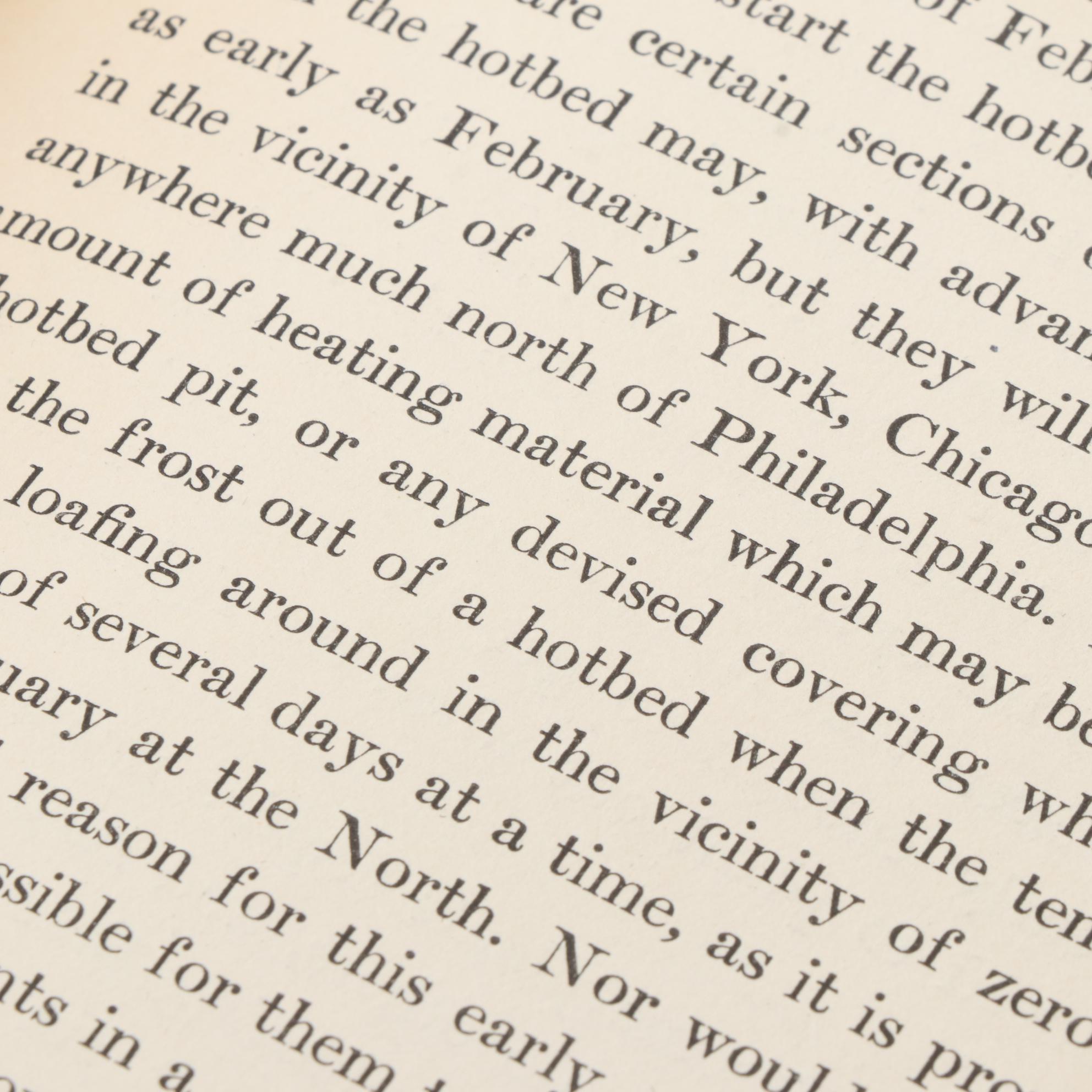 "The Garden of Gourds" by L. H. Bailey and More Vegetable Gardening Books