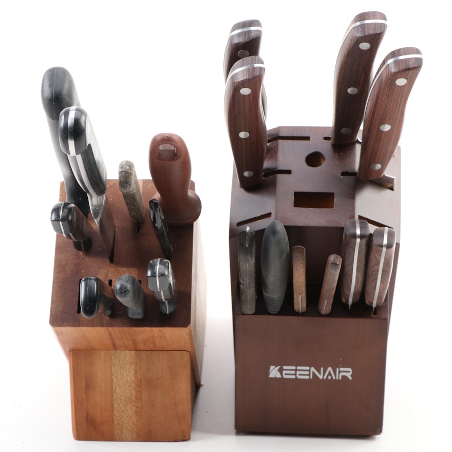 Keenair, Tramontina and other Knives with Knife Blocks