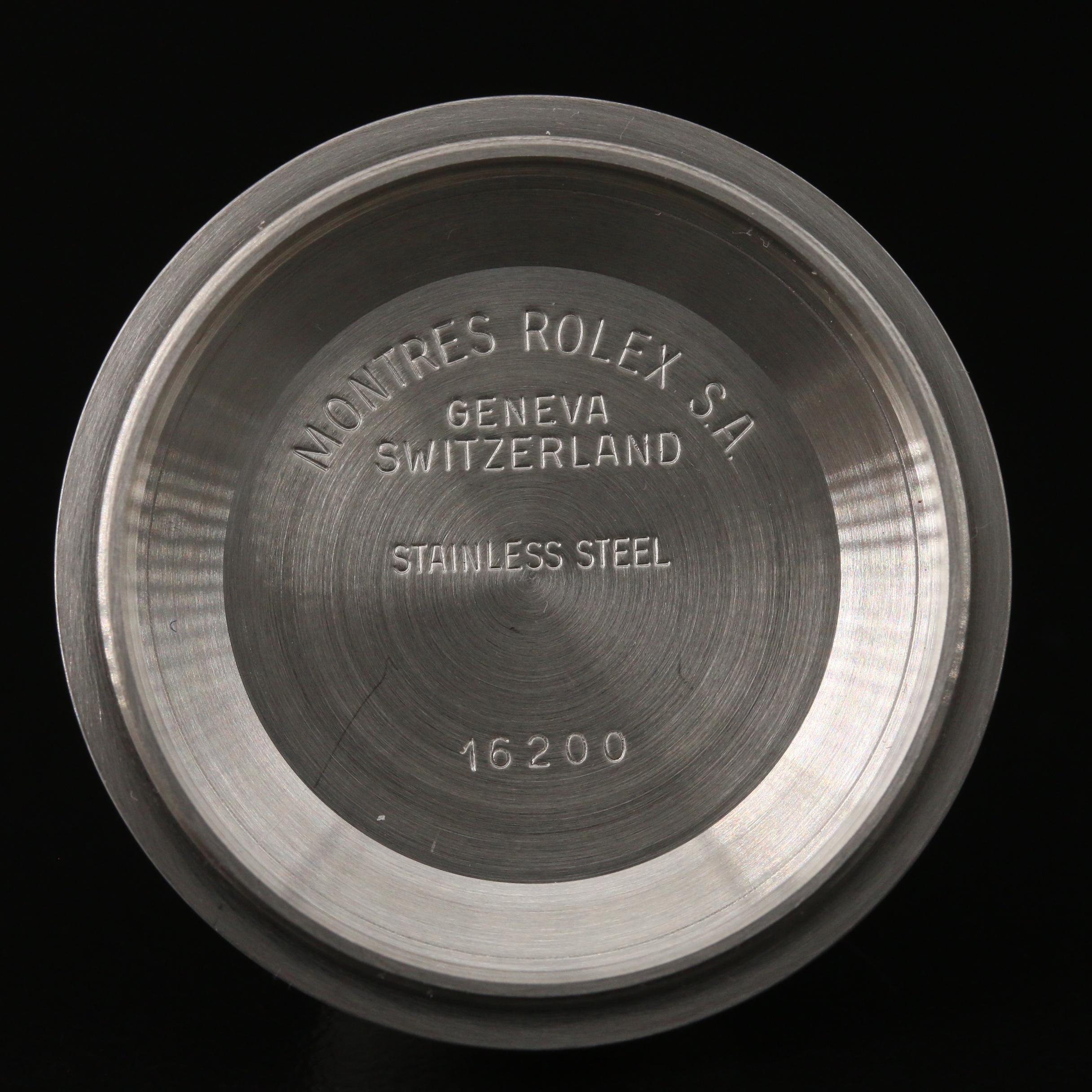 1990 Rolex Datejust Tapestry Dial 18K Gold and Stainless Steel Watch