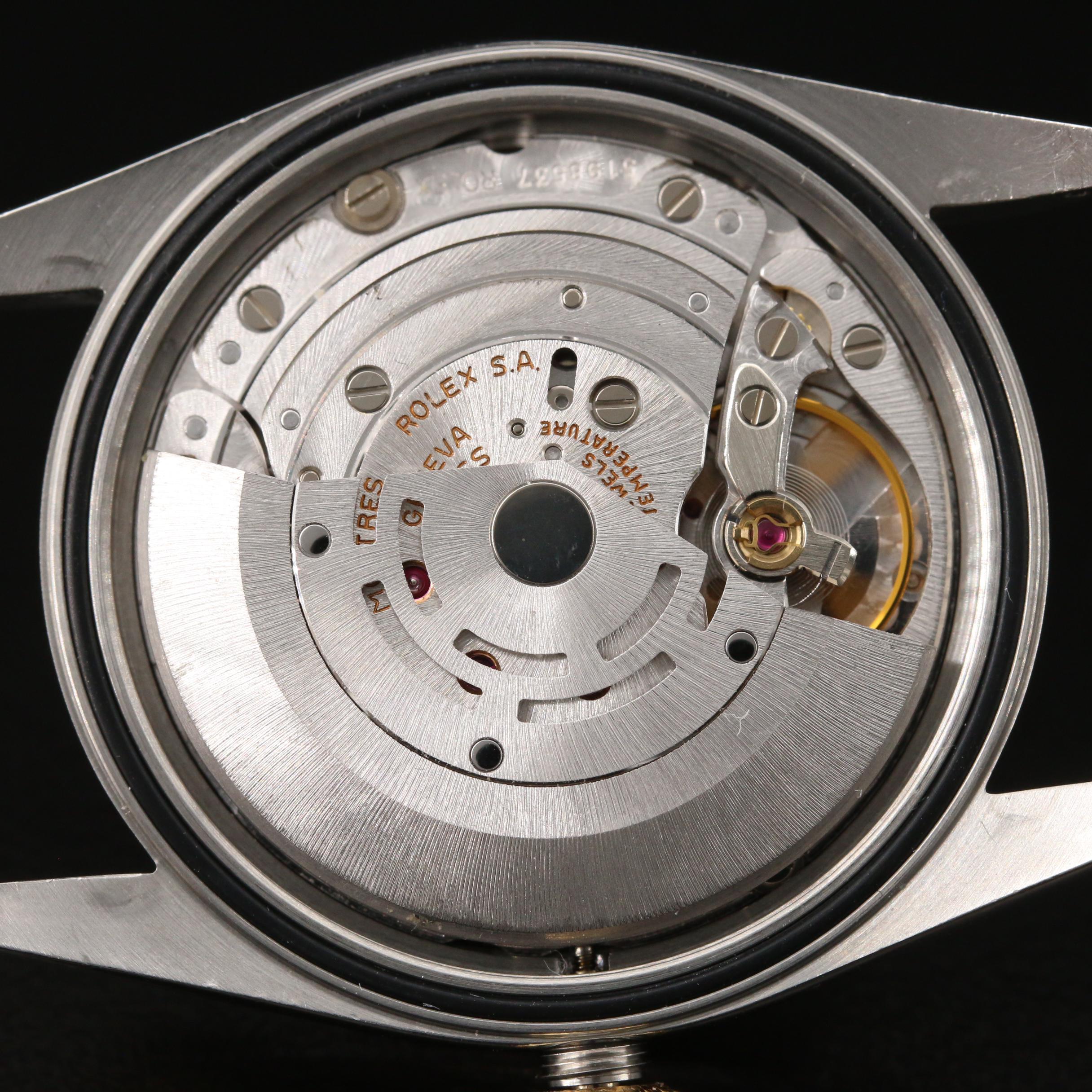 1990 Rolex Datejust Tapestry Dial 18K Gold and Stainless Steel Watch