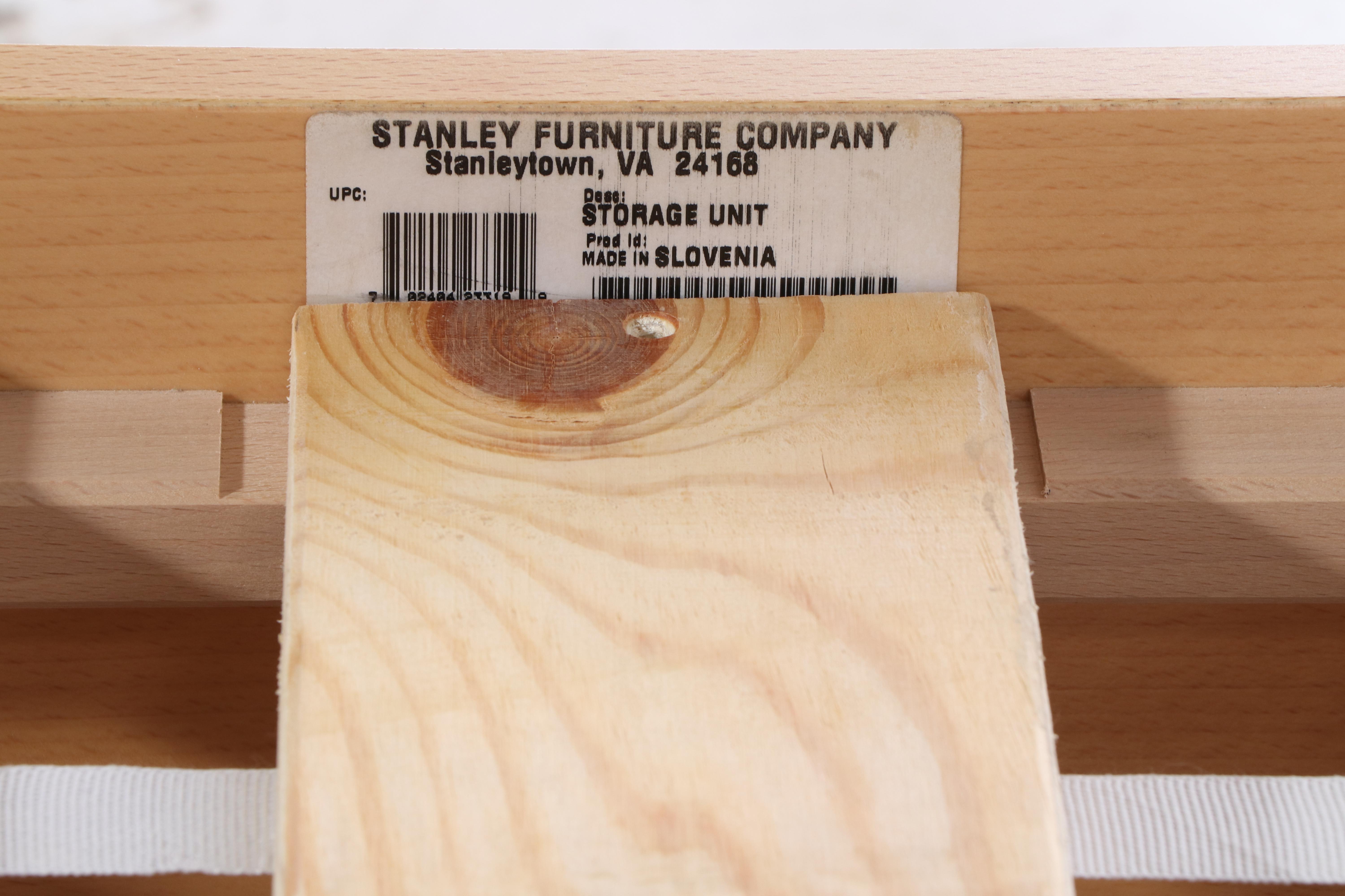 Stanley Furniture "Young America" Beech Full Size Bed Frame with Storage