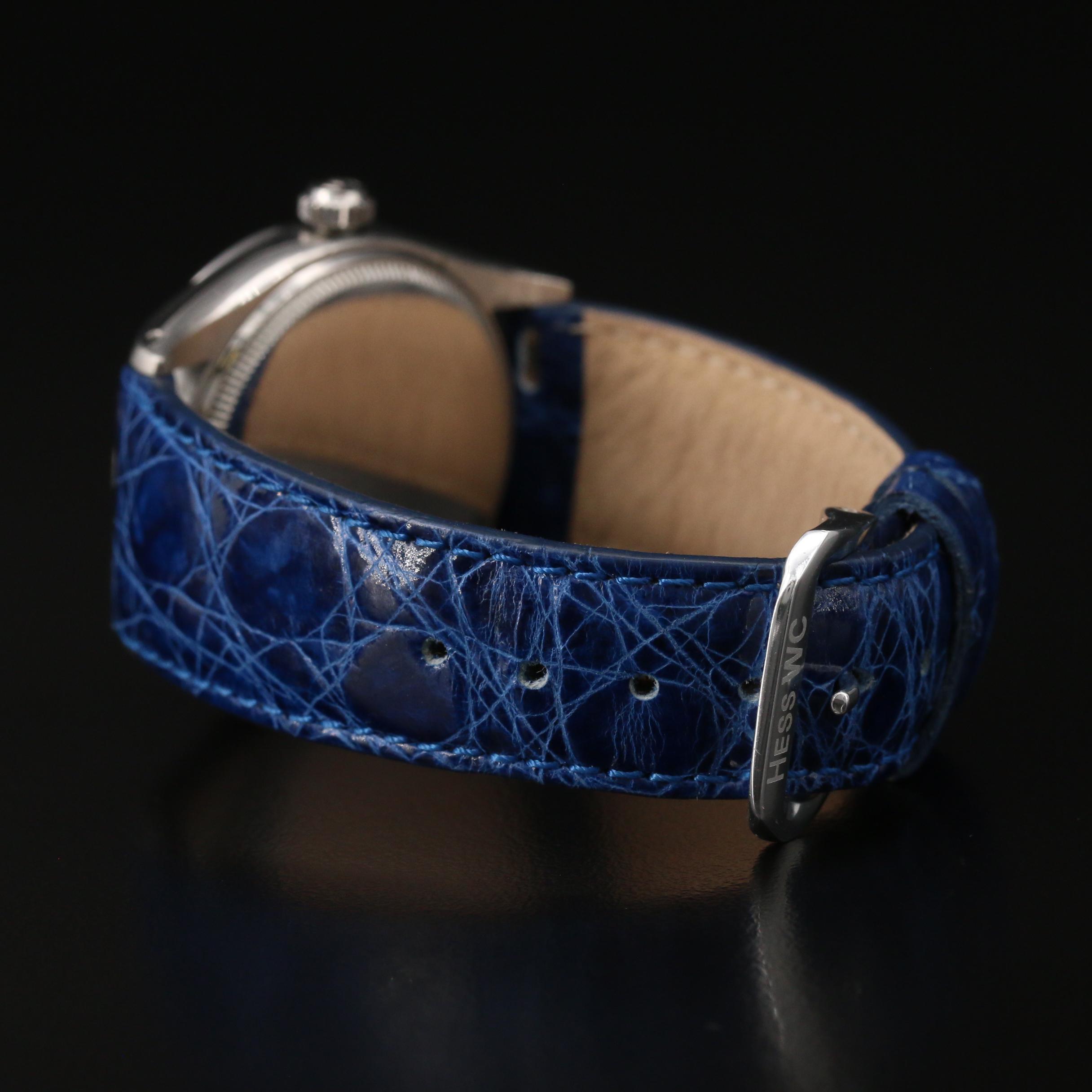 1953 Rolex Oysterdate Honeycomb Dial Stainless Steel Stem Wind Watch