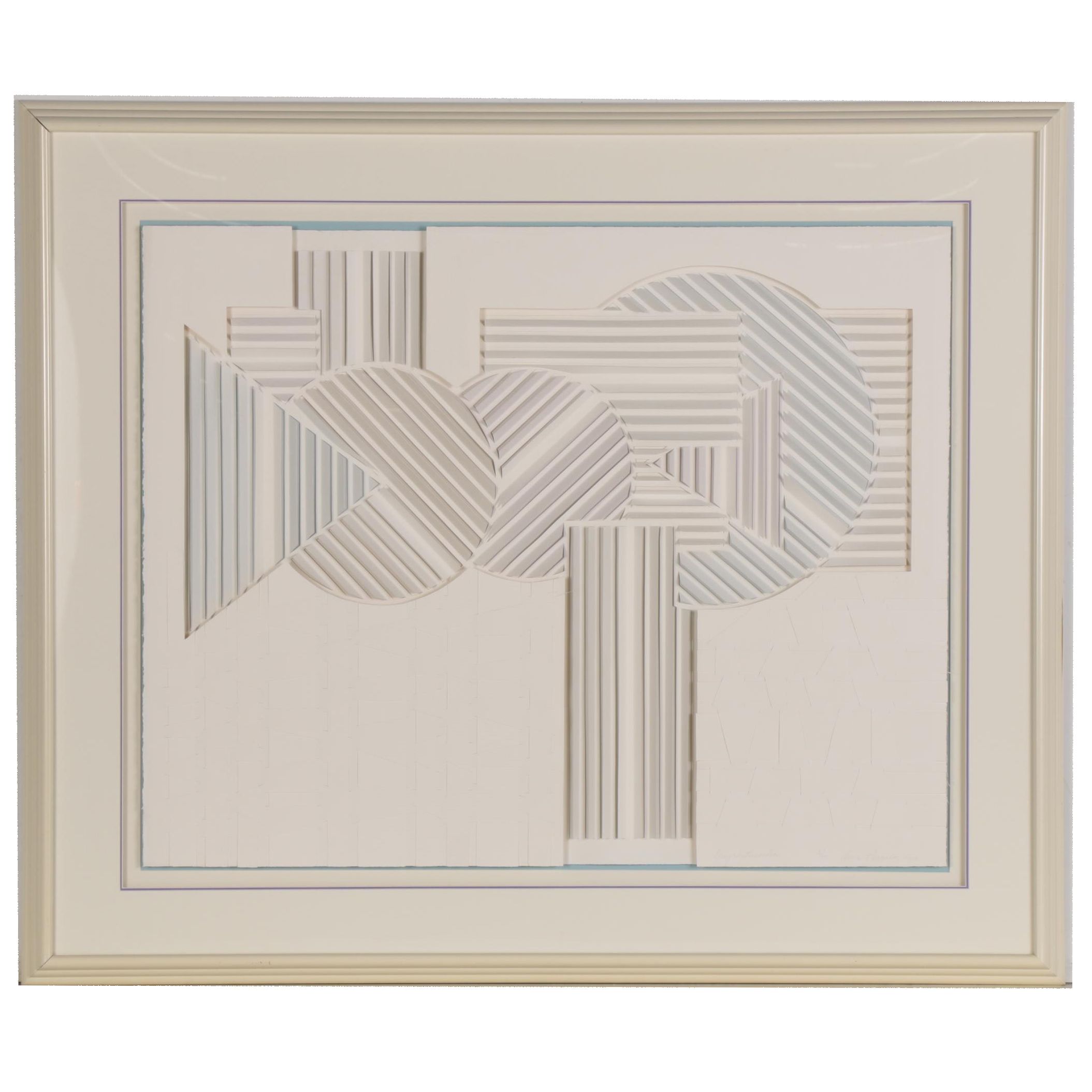 Aina Parmelee Paper-Cut Print "Grey Intersection"