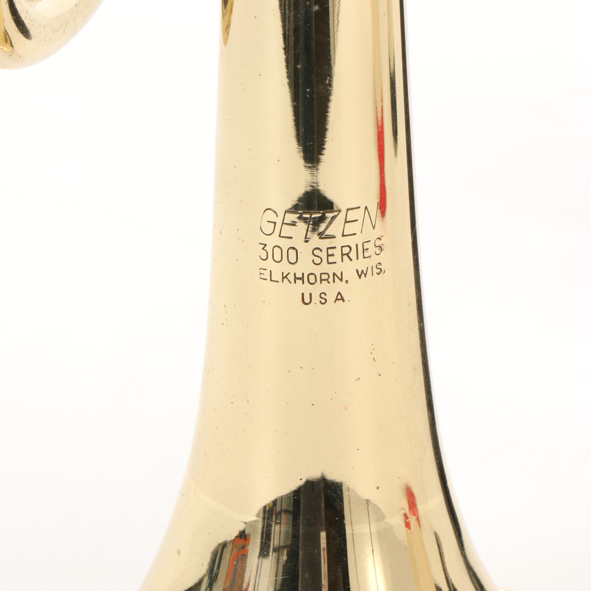 Getzen 300 Series Bb Trumpet with Case and Mutes