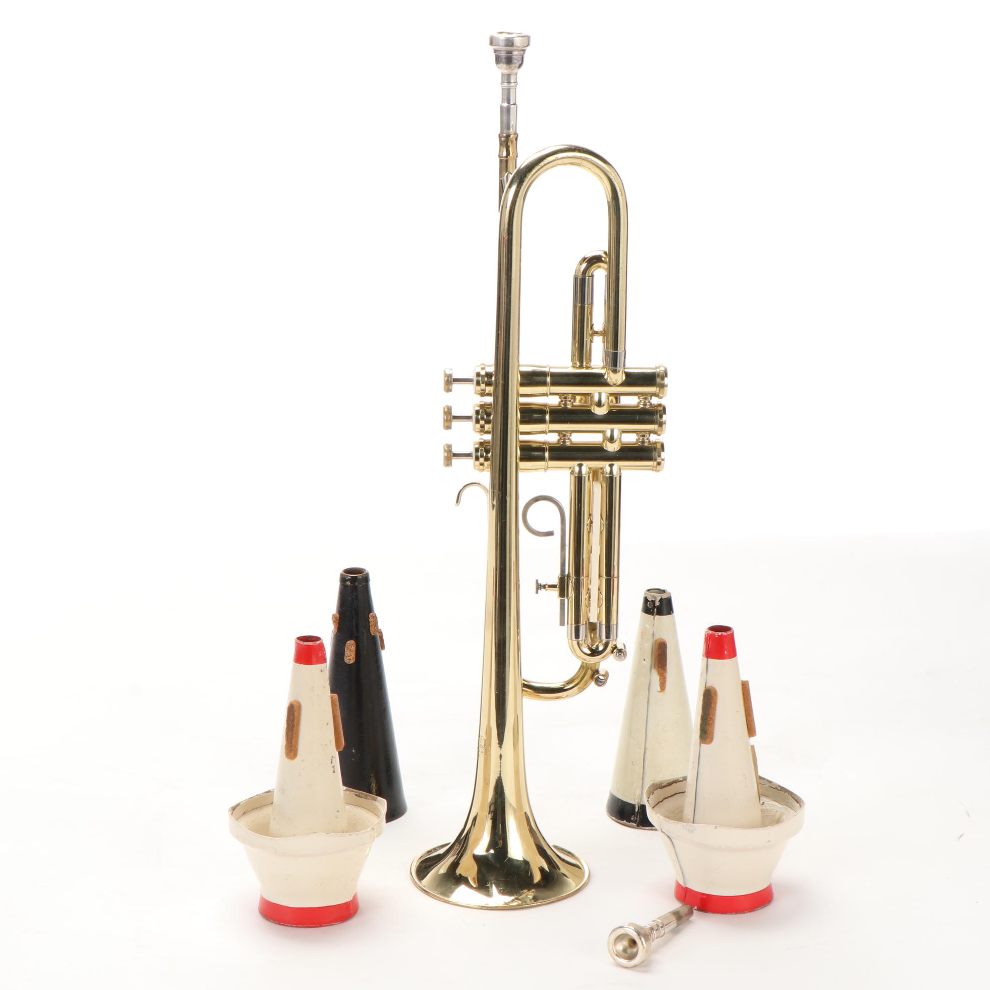 Getzen 300 Series Bb Trumpet with Case and Mutes