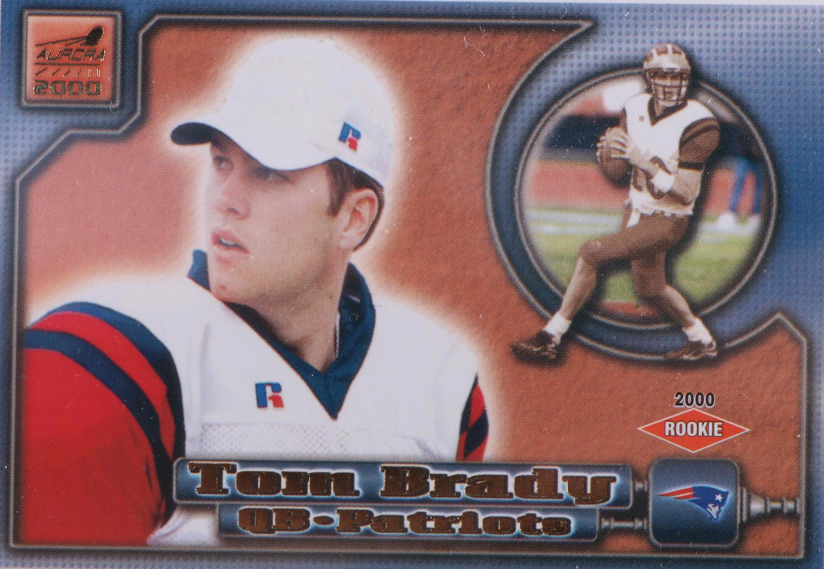 2000 Tom Brady Aurora Pacific Rookie Card, "Greatest of All Time" (GOAT)