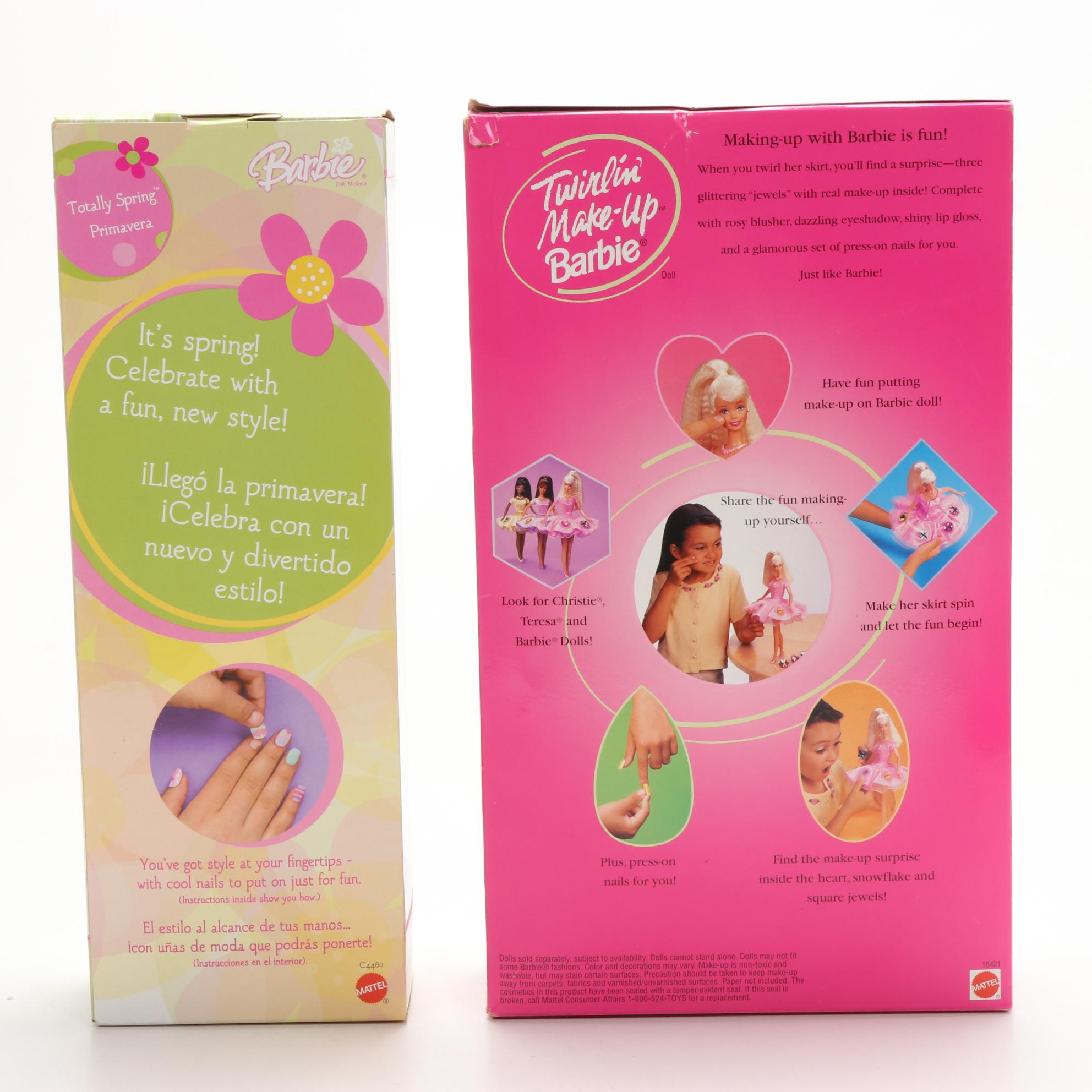 Mattel Barbie Dolls Including "Sparkle Beach" and "Earring Magic Ken", 1990s