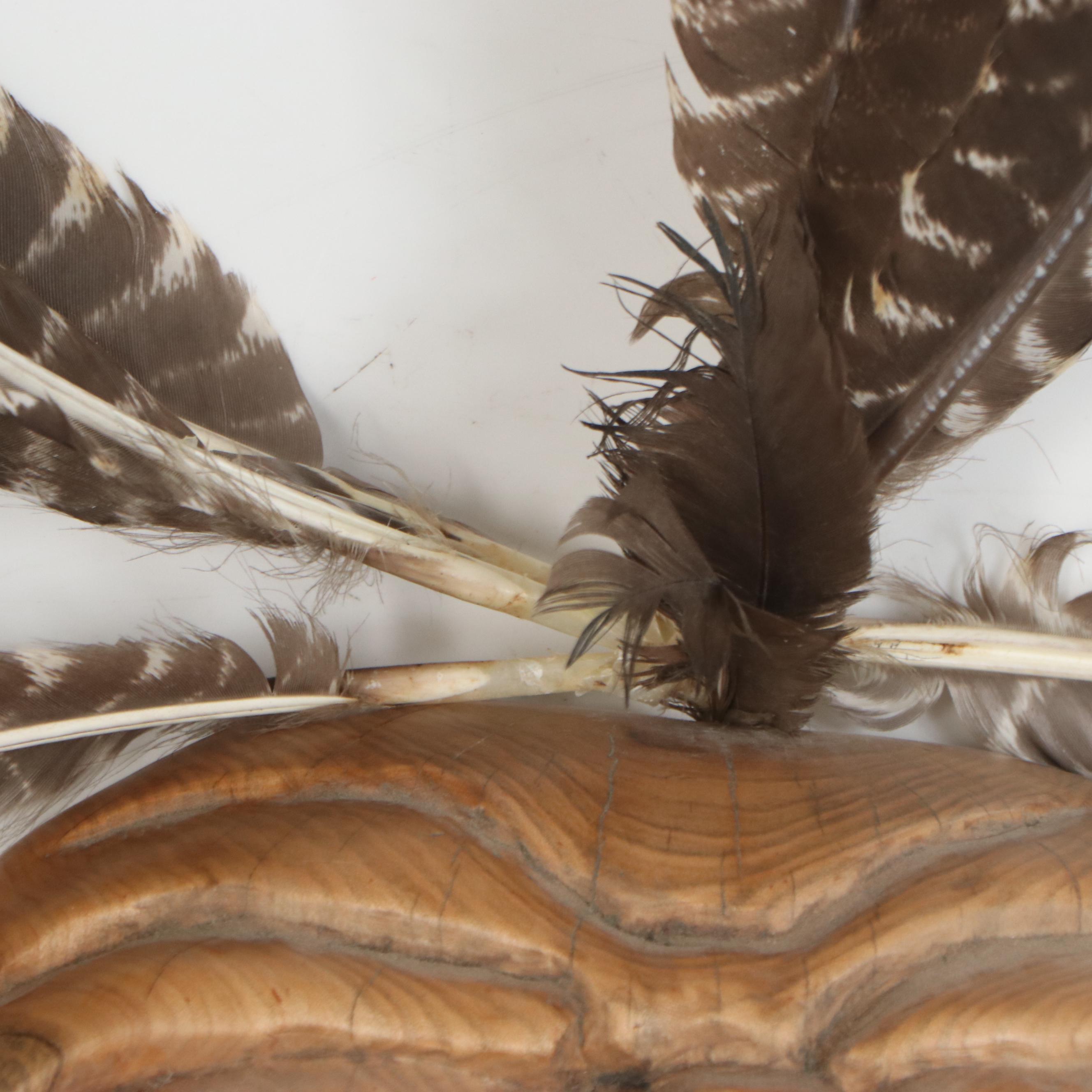 Bill H. Crowe Cherokee Hand-Carved Wooden "Booger Mask"