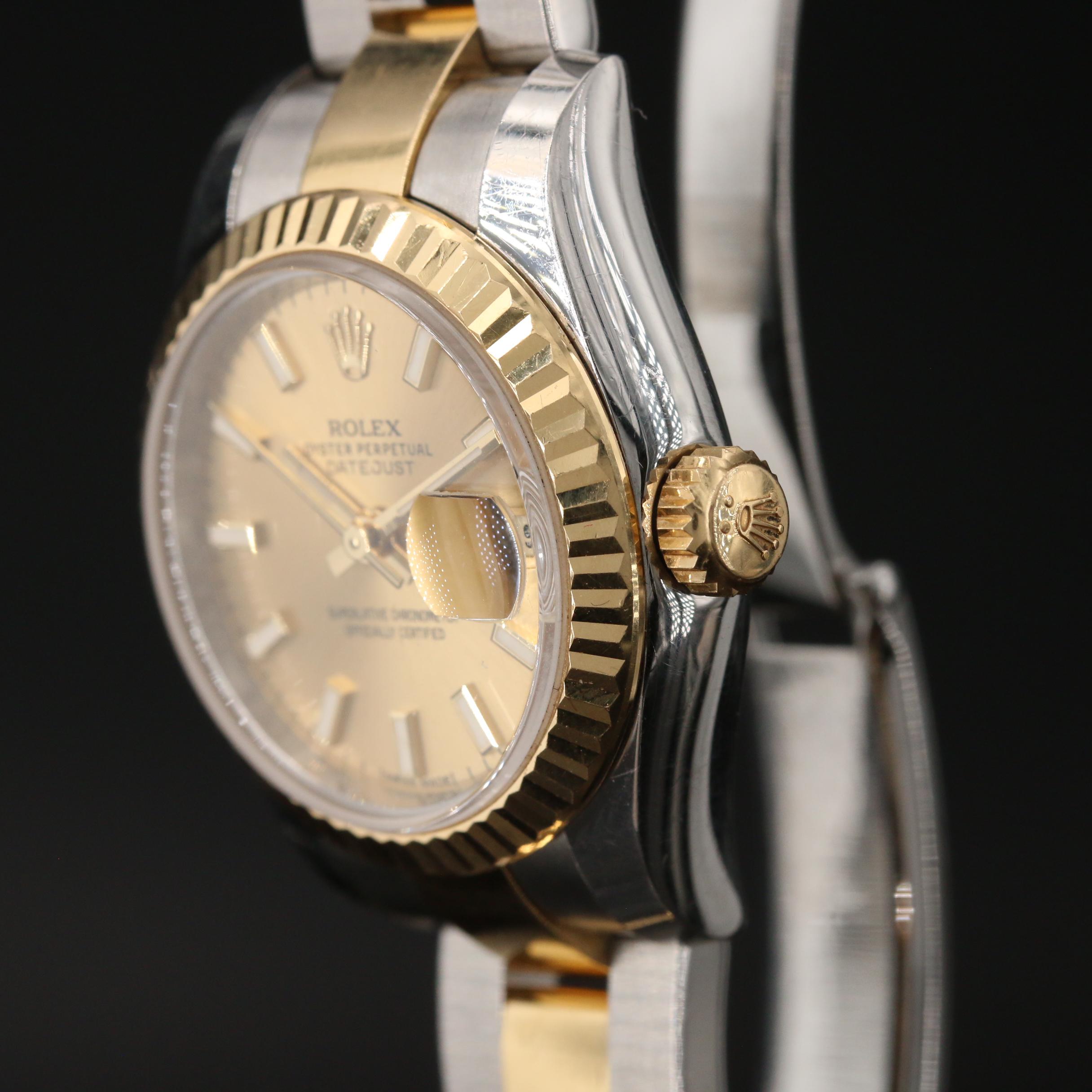 Rolex Datejust 18K Yellow Gold and Stainless Steel Automatic Watch