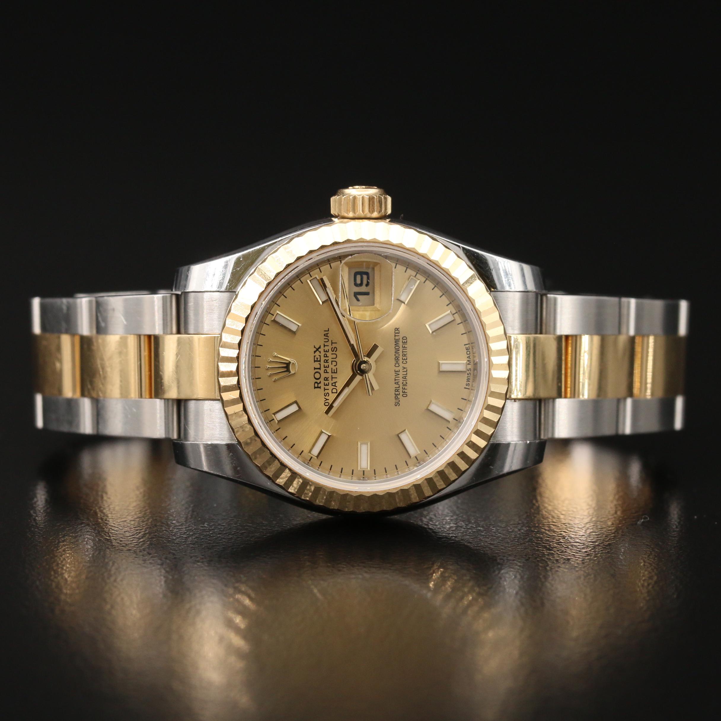 Rolex Datejust 18K Yellow Gold and Stainless Steel Automatic Watch