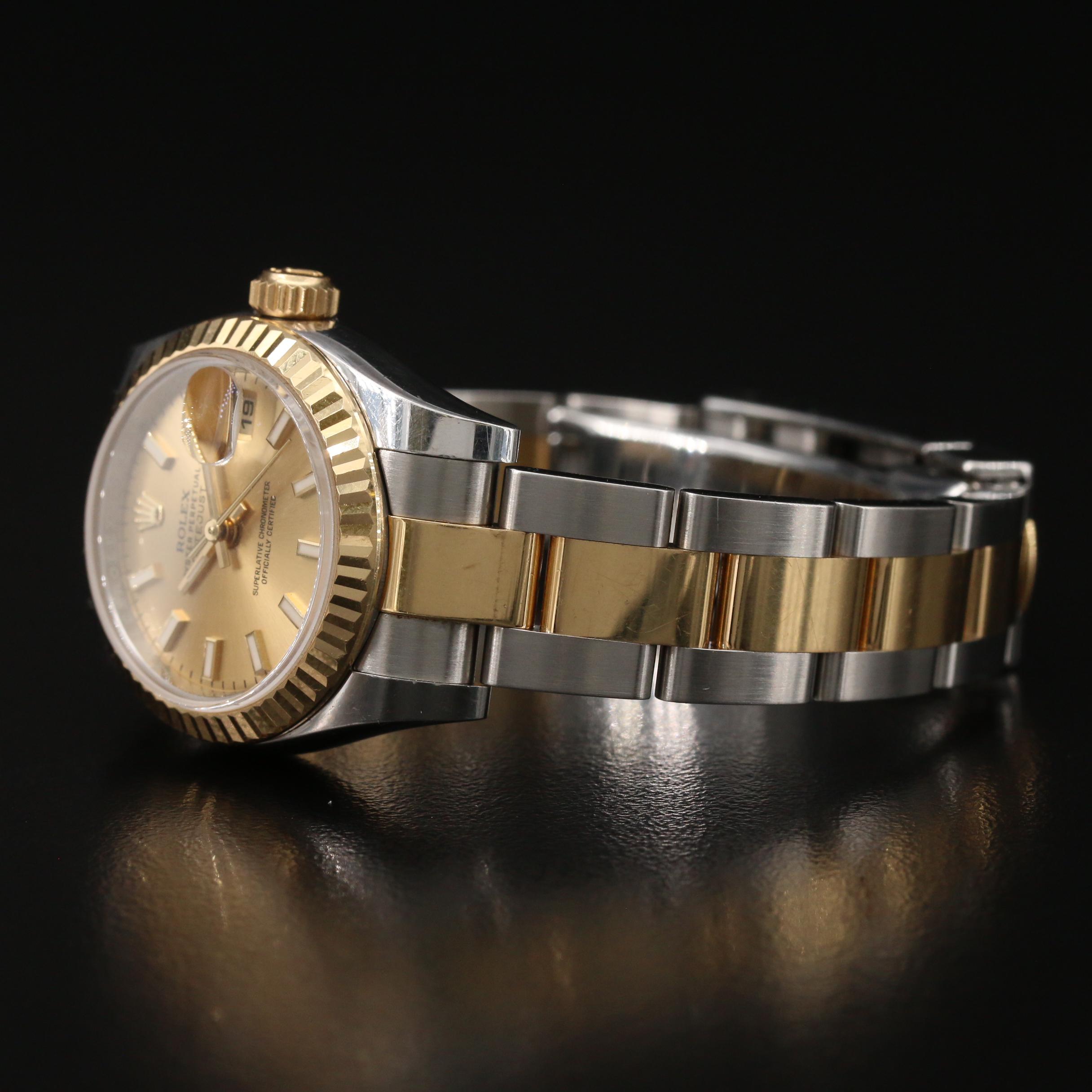 Rolex Datejust 18K Yellow Gold and Stainless Steel Automatic Watch