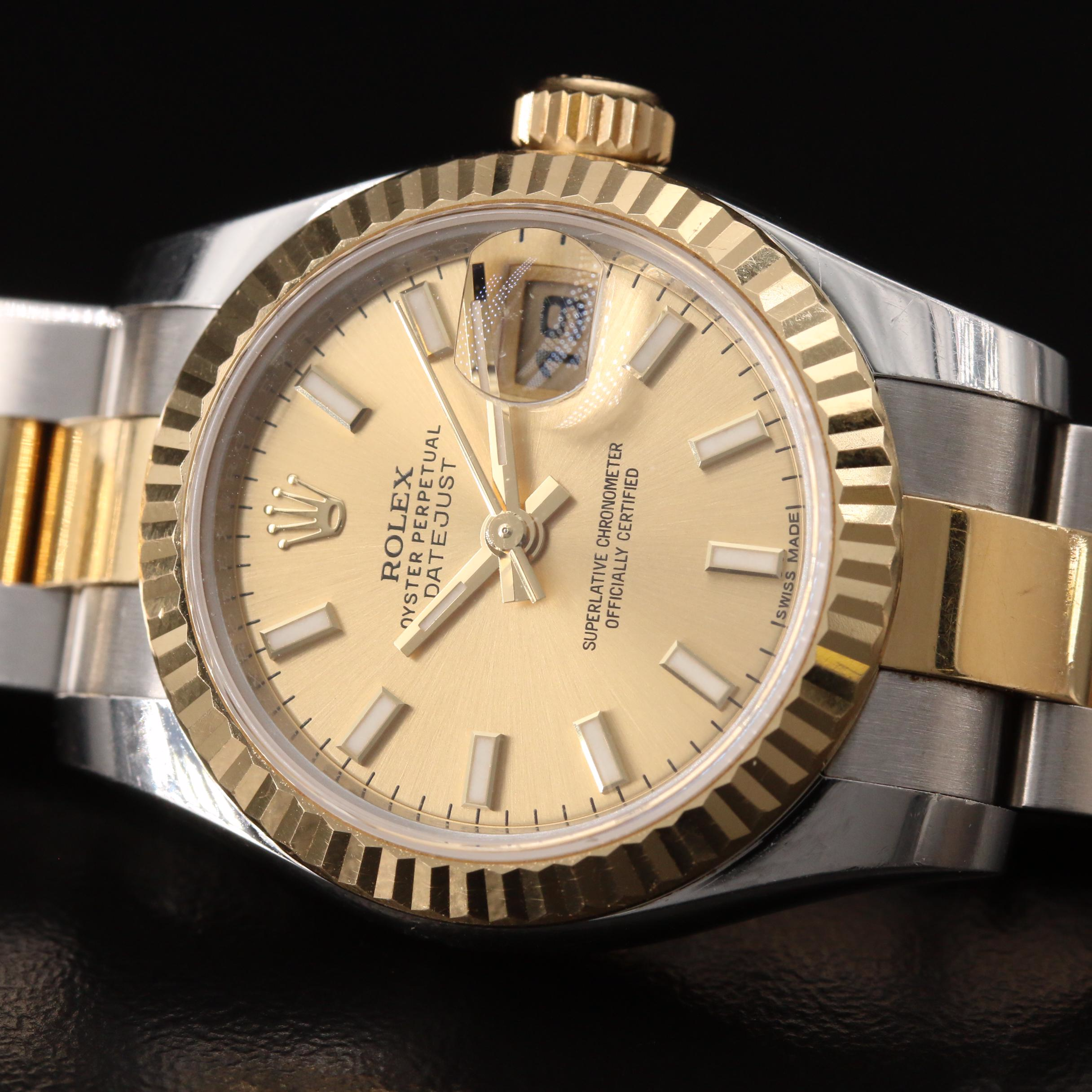Rolex Datejust 18K Yellow Gold and Stainless Steel Automatic Watch