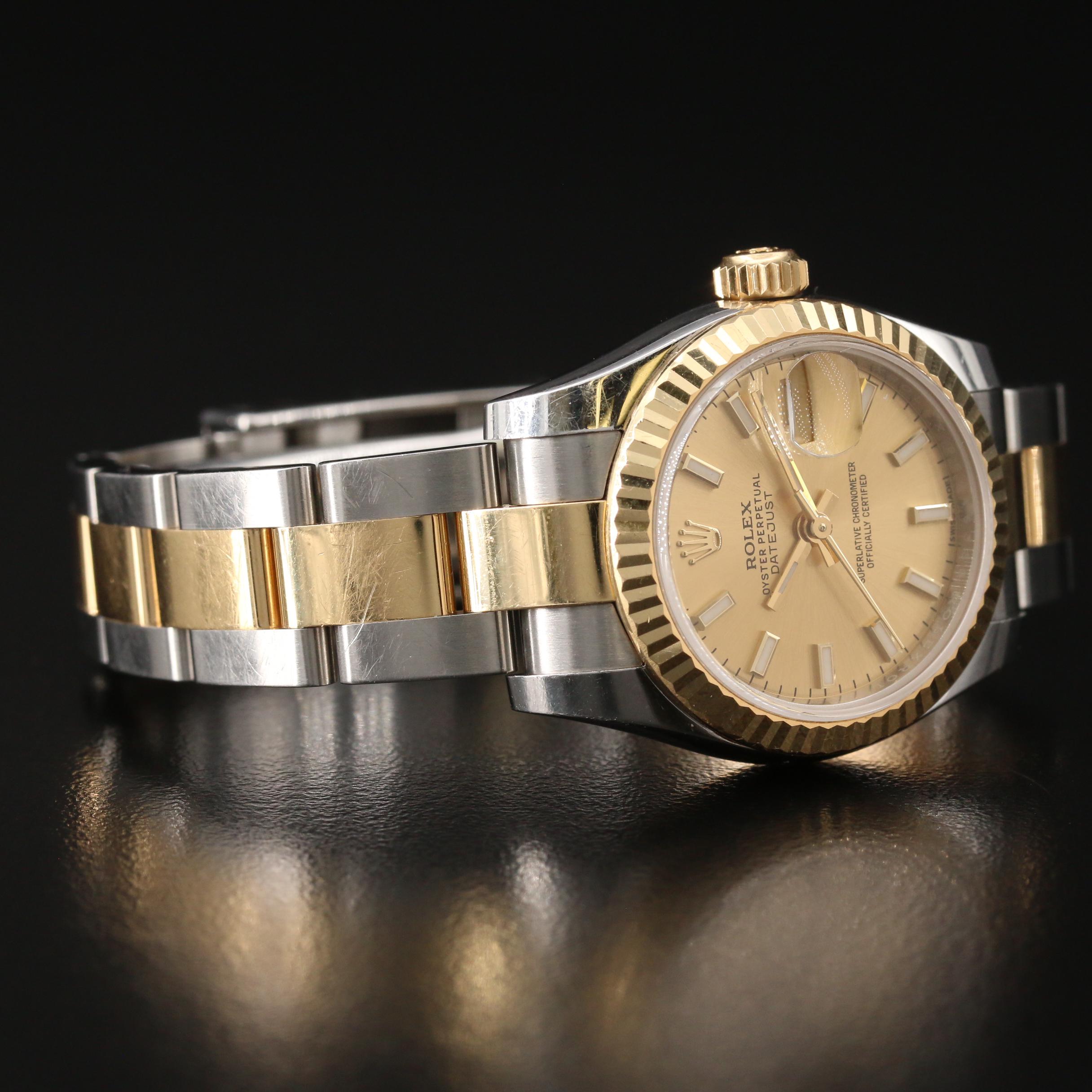 Rolex Datejust 18K Yellow Gold and Stainless Steel Automatic Watch