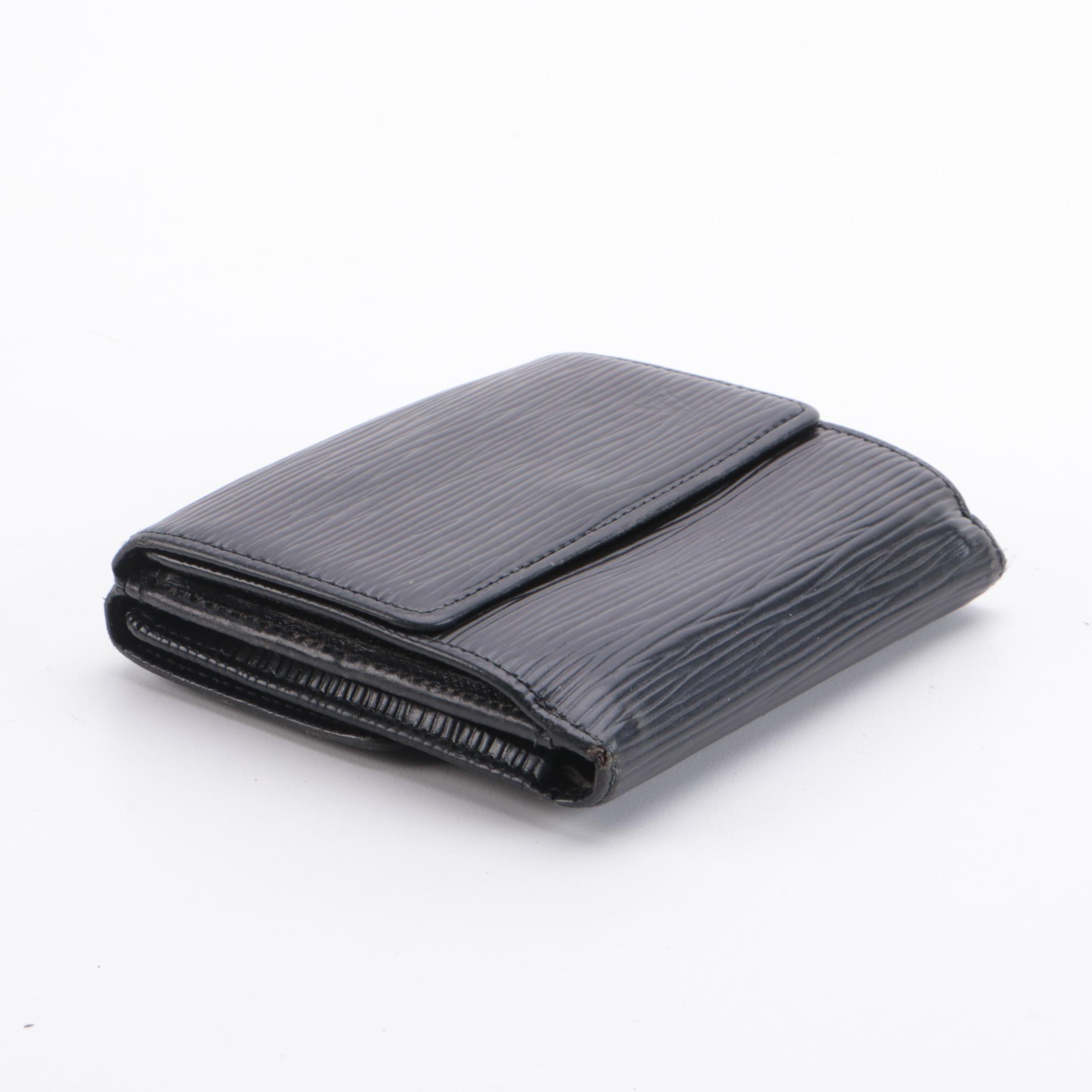 Louis Vuitton Porte-Monnaie Billets Cartes Crédit Wallet in Black Epi Leather