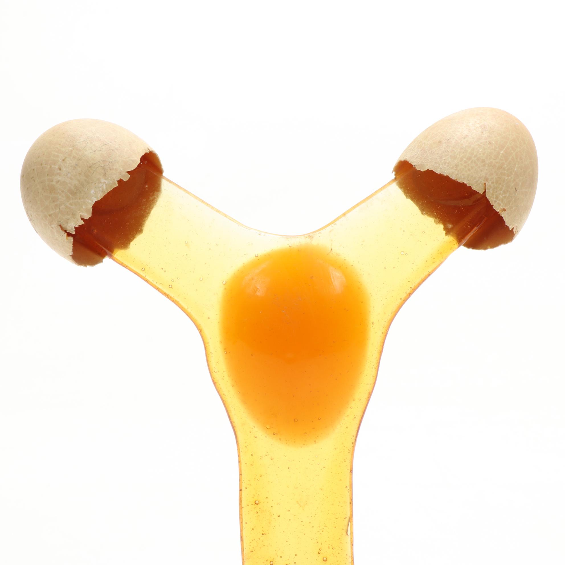 Frozen Moments by Geoffrey Rose "Breaking Egg" Glass Sculpture, 1978