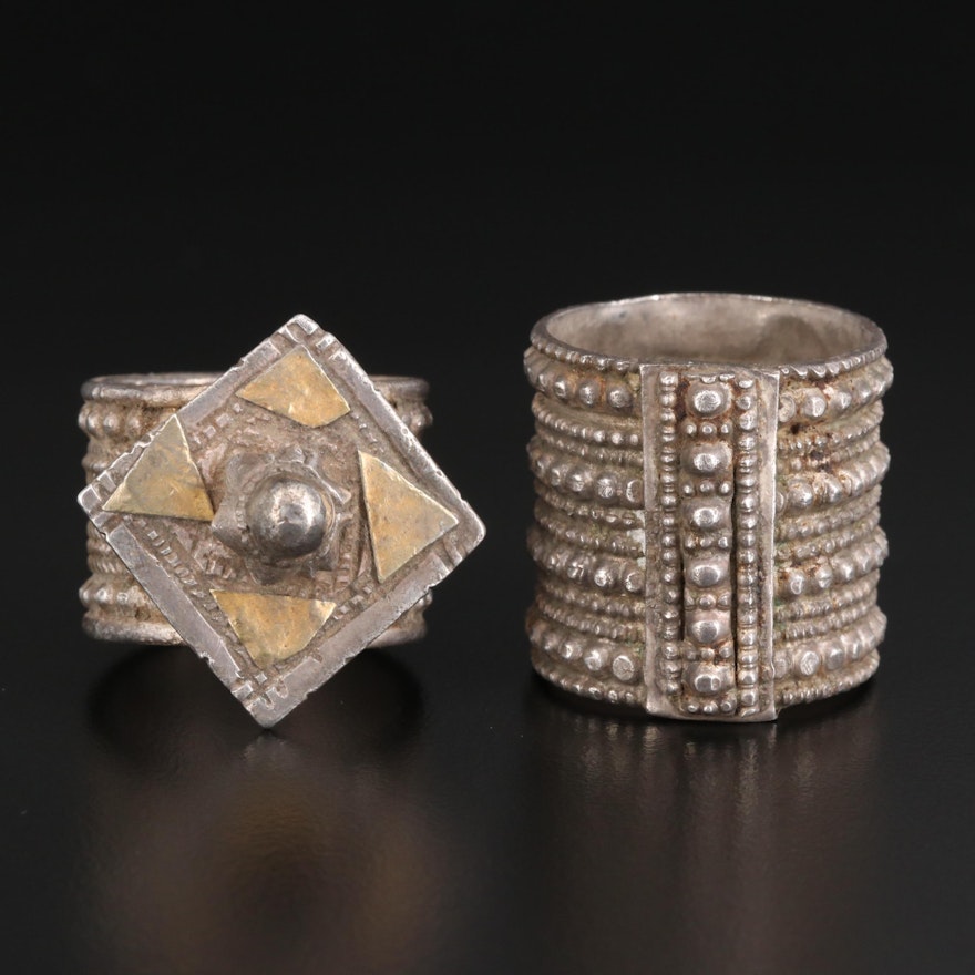 Antique Omani Sterling Silver Rings