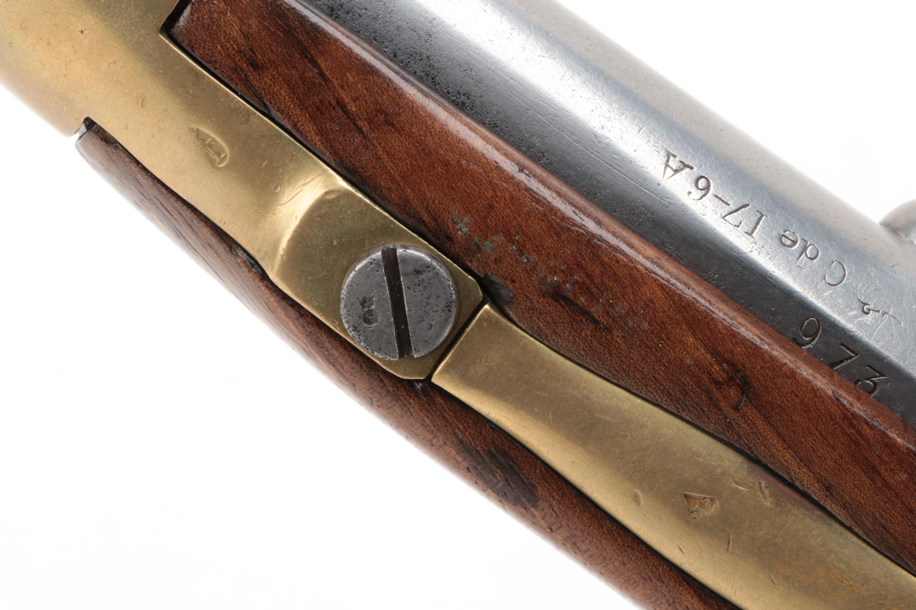 Replica of French 1822 Pattern Flintlock Converted to Percussion Cap Pistol