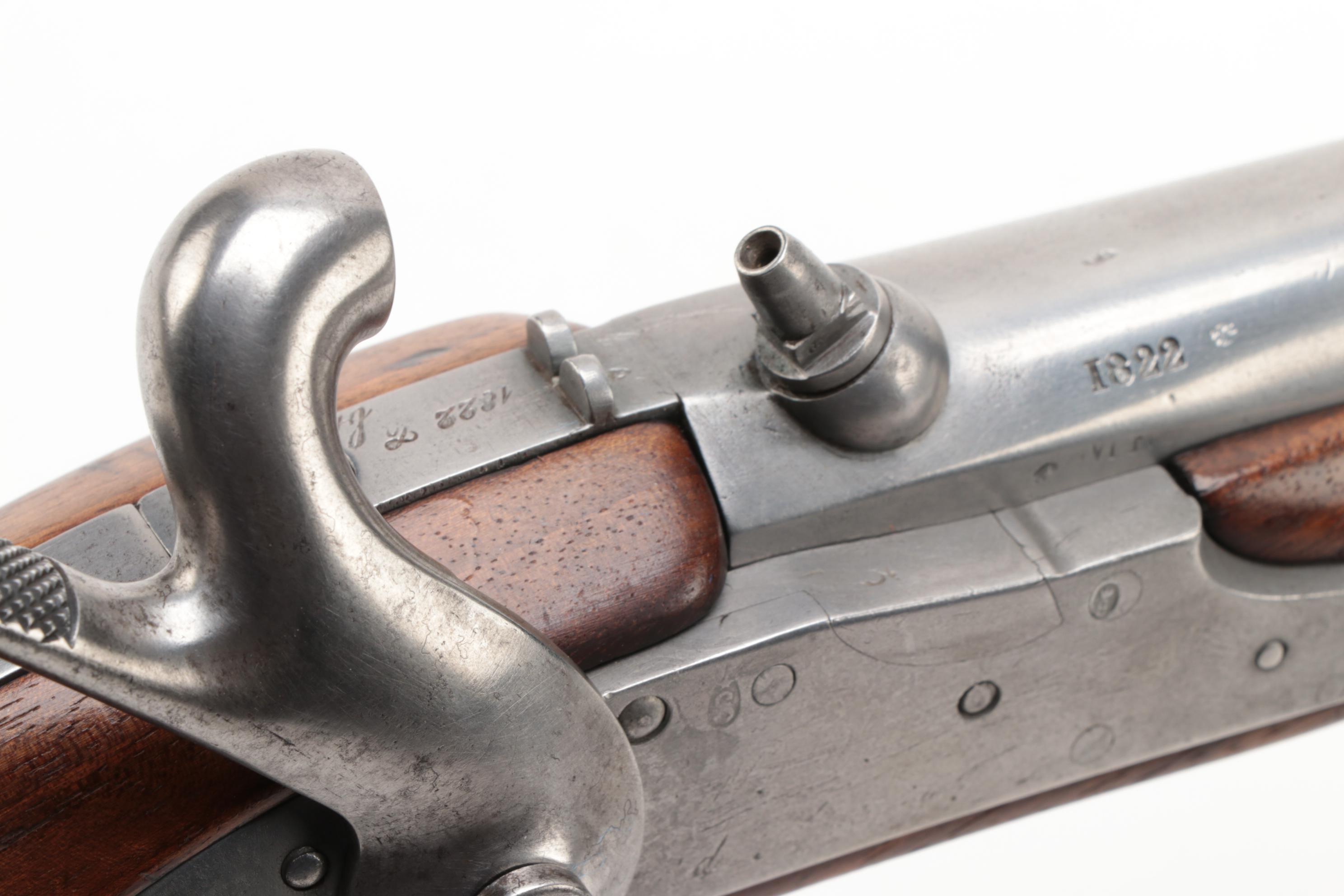 Replica of French 1822 Pattern Flintlock Converted to Percussion Cap Pistol