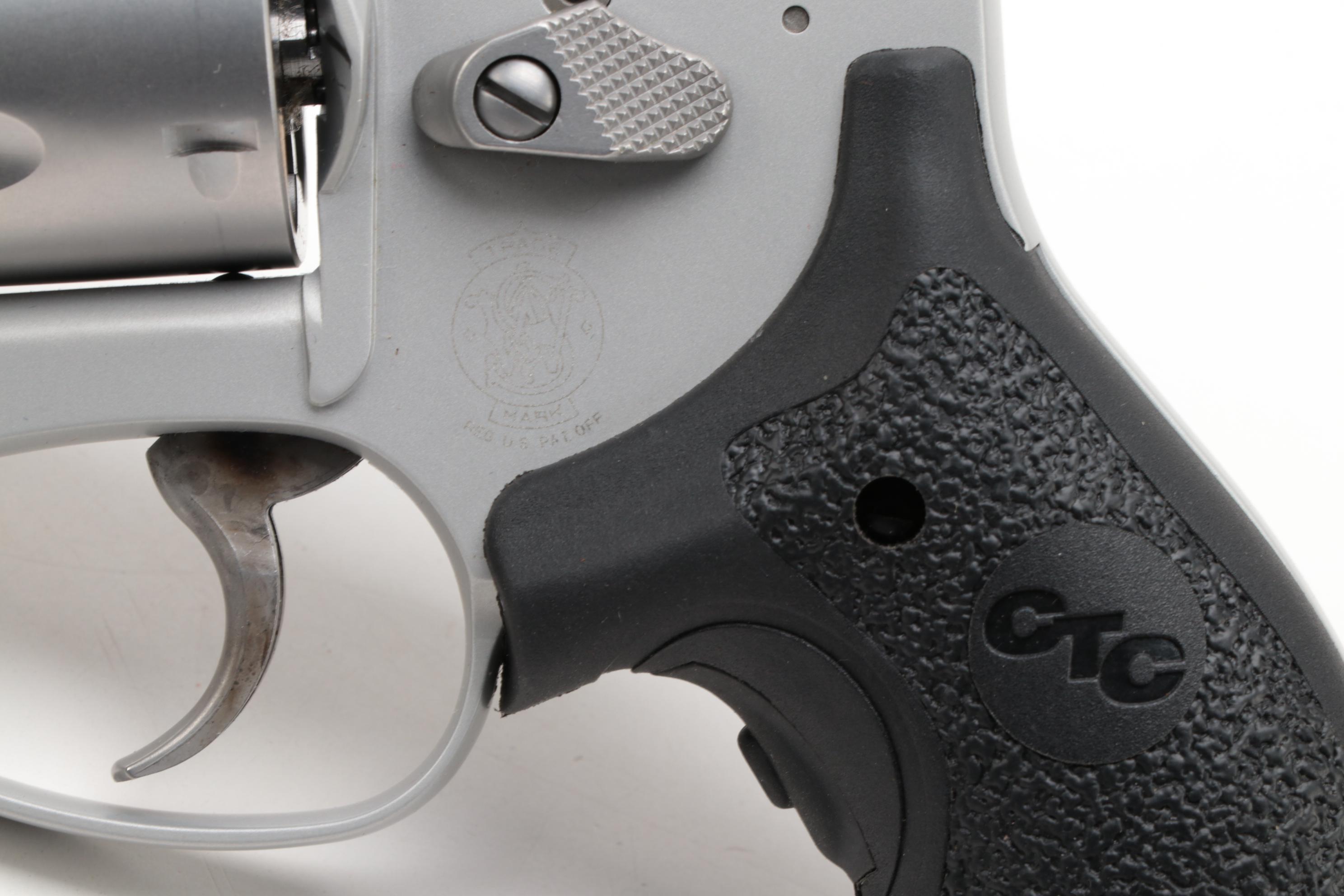 S&W Airweight .38 Hammerless Revolver With Laser Grip