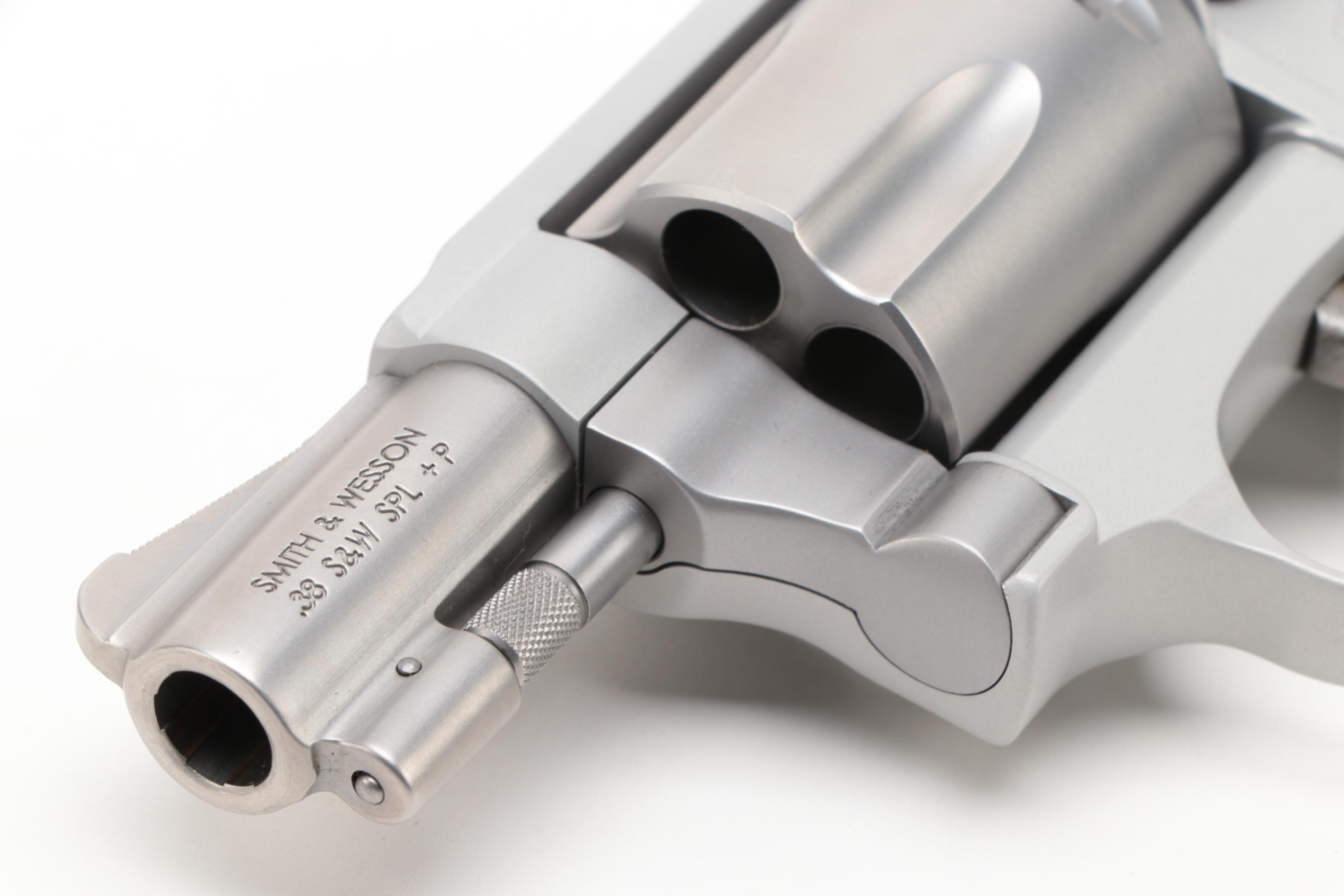 S&W Airweight .38 Hammerless Revolver With Laser Grip