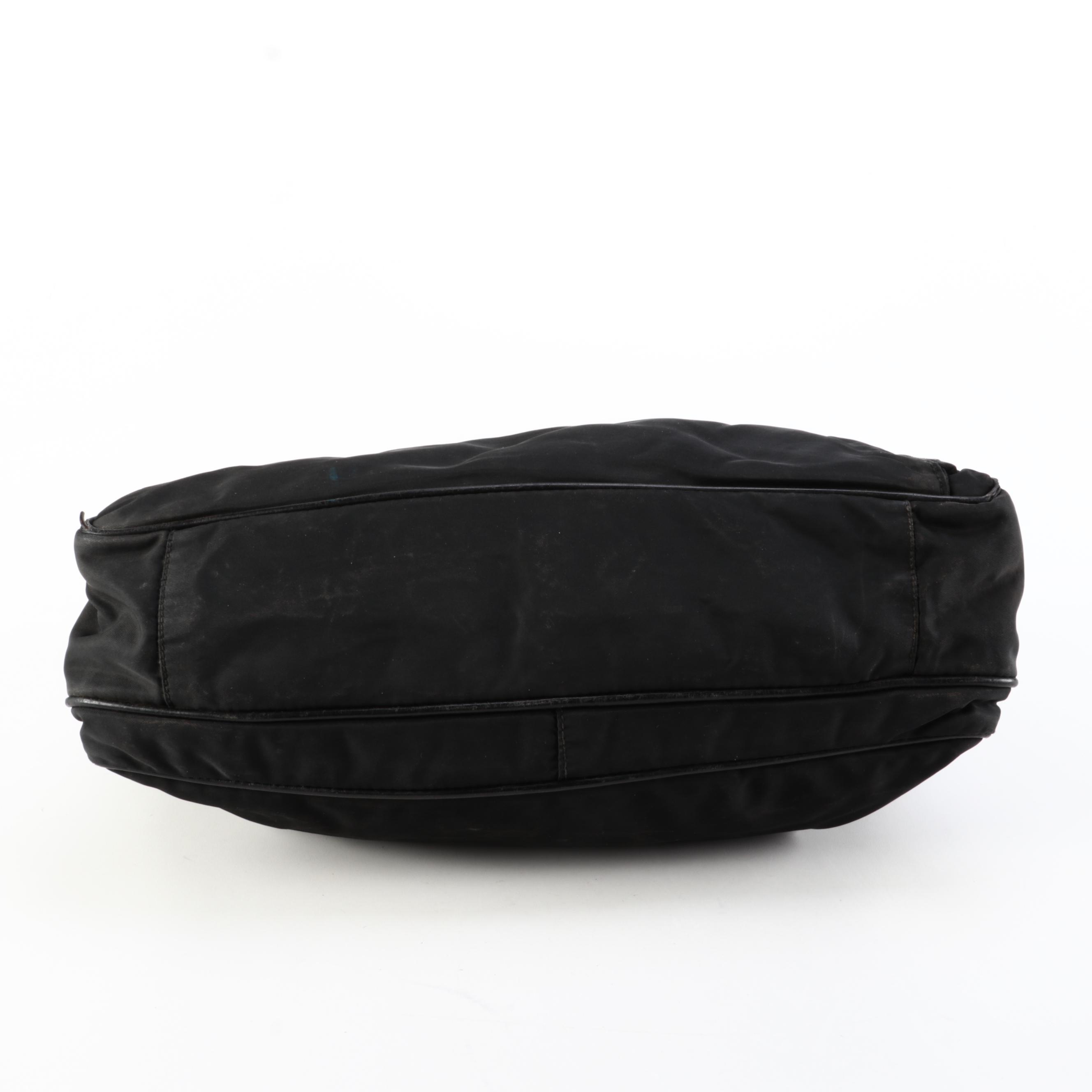 Prada Briefcase in Black Nylon and Nappa Leather