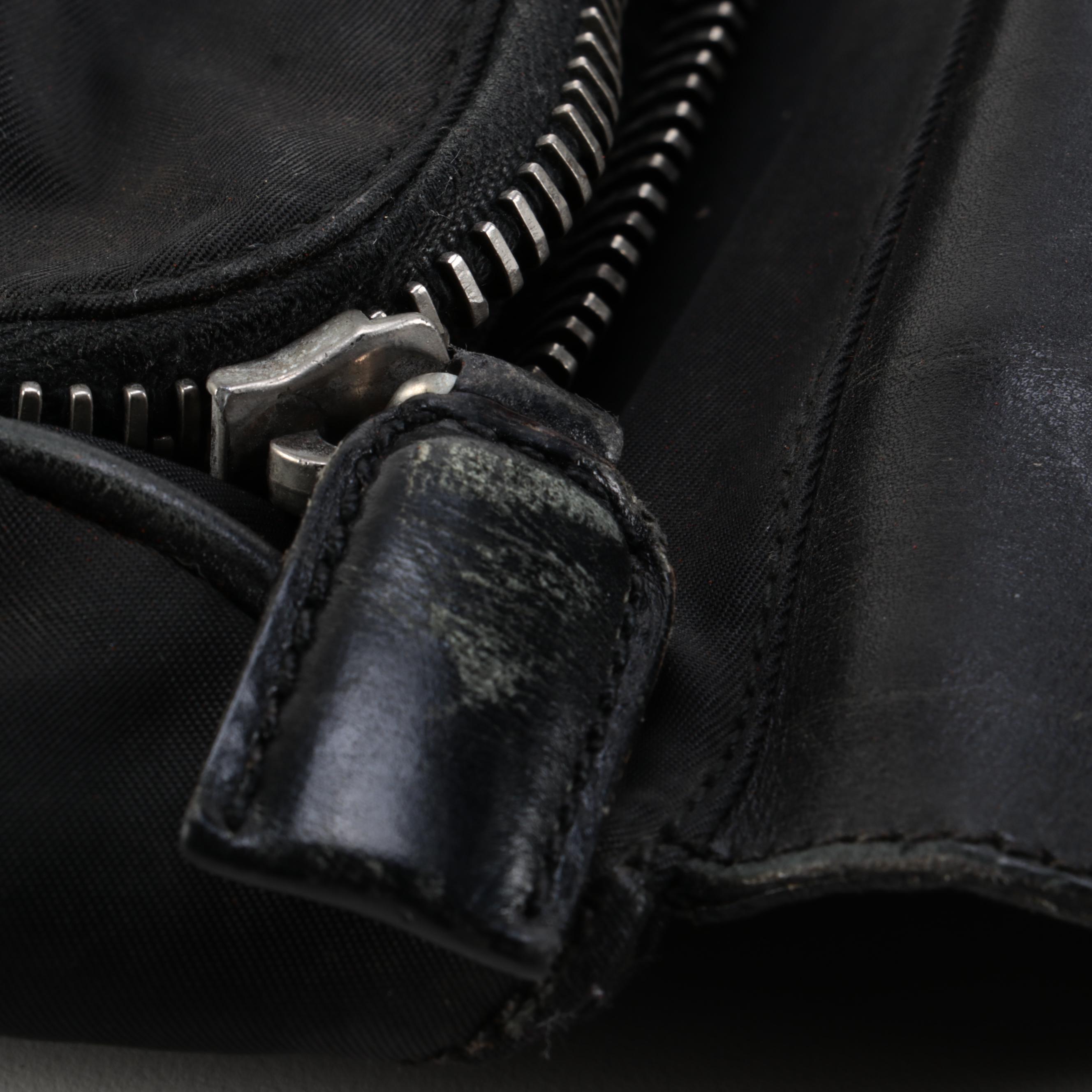 Prada Briefcase in Black Nylon and Nappa Leather