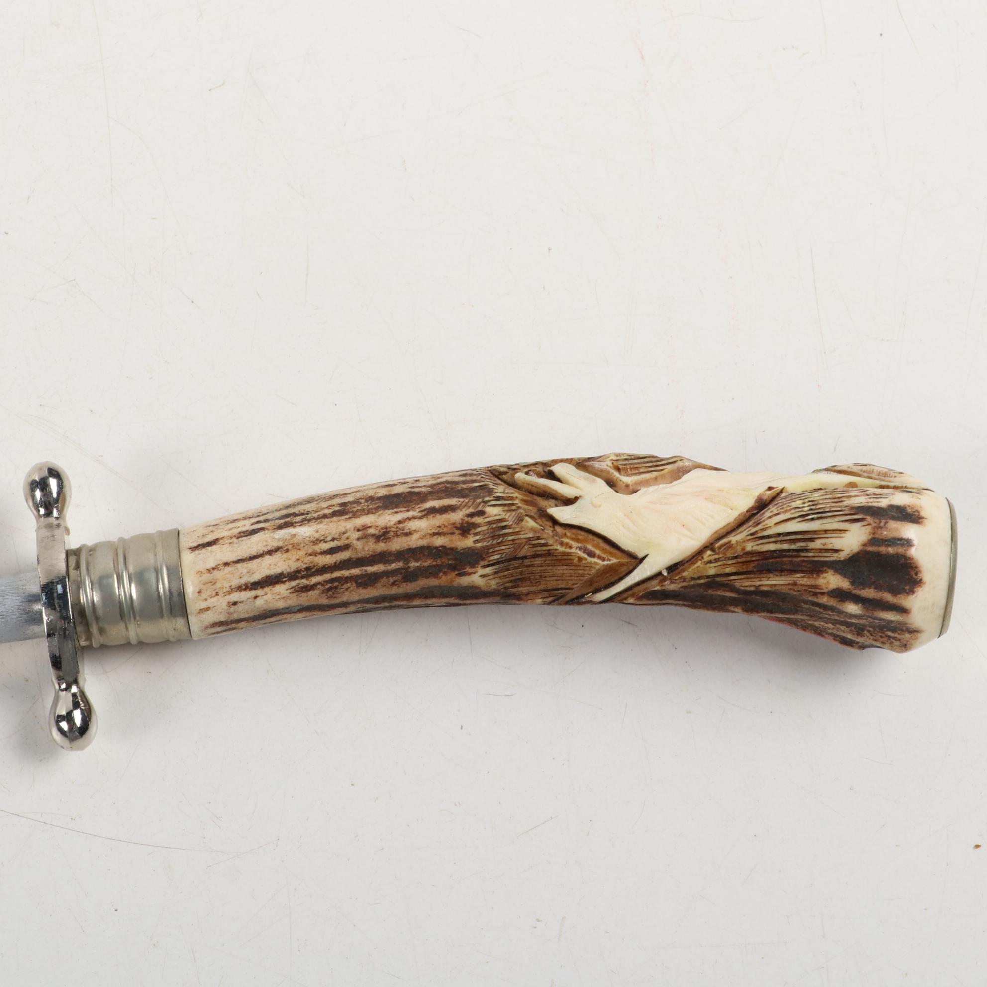 Walter Willms Three Piece Solingen Stainless Steel Carving Set, Mid-Late 20th C.