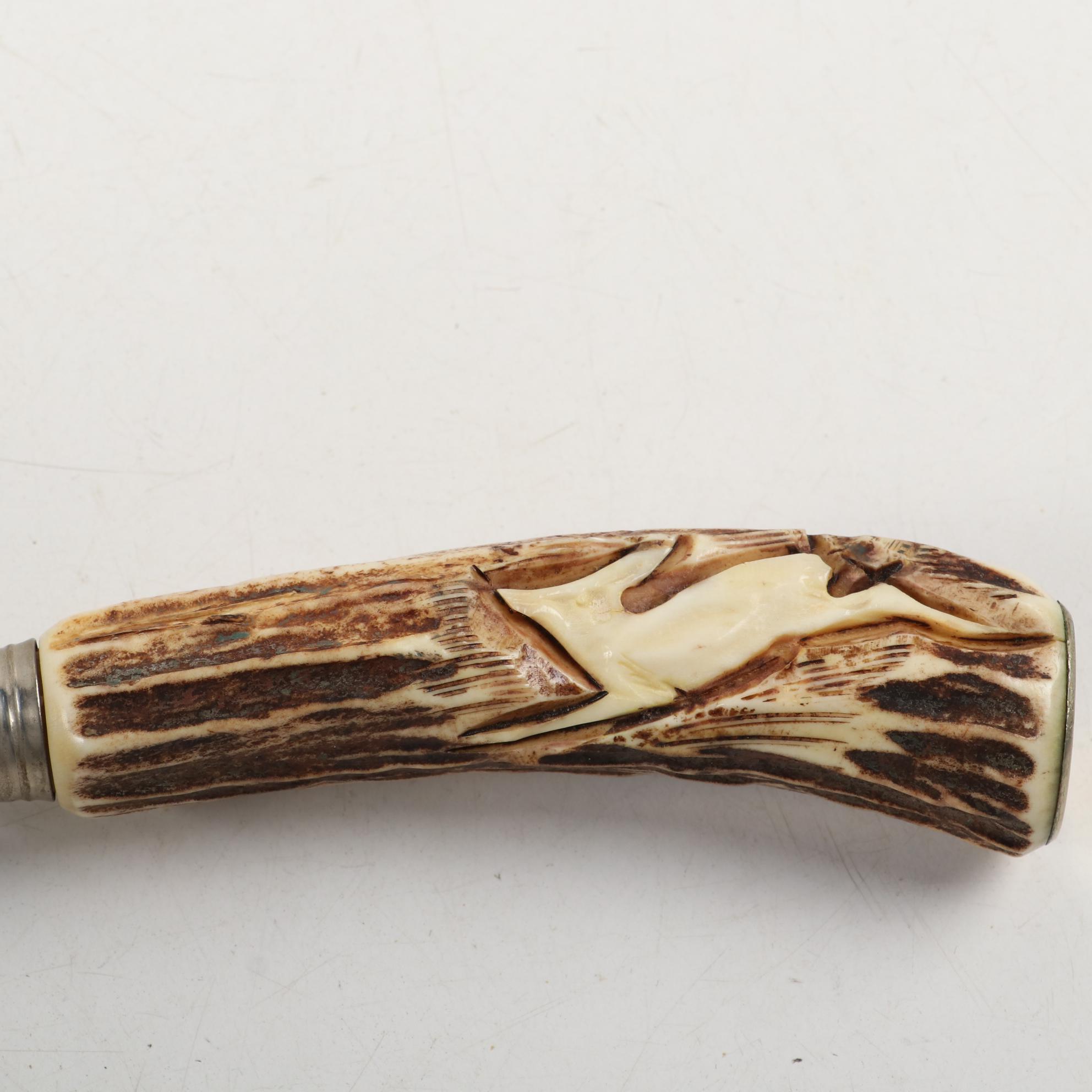 Walter Willms Three Piece Solingen Stainless Steel Carving Set, Mid-Late 20th C.