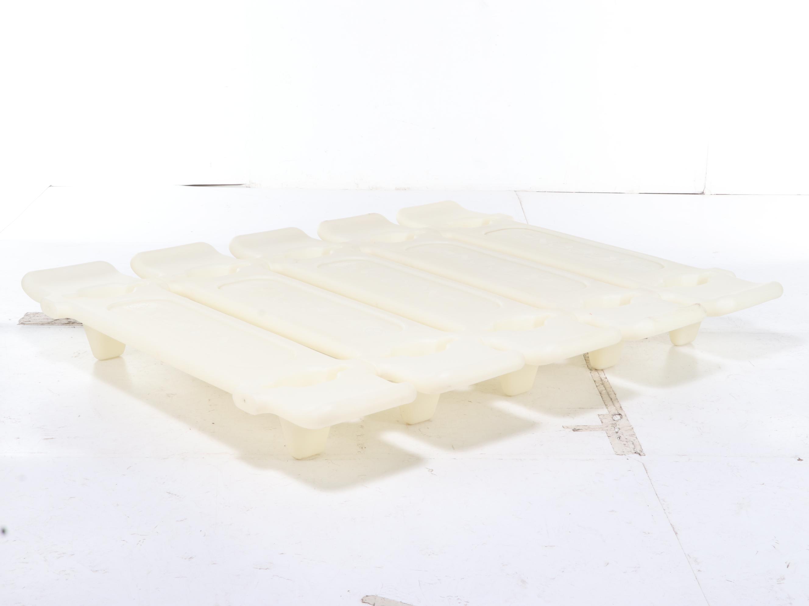 Inflate Studios "Snoozy" Modernist Five-Piece Queen Size Bed Frame, circa 2001