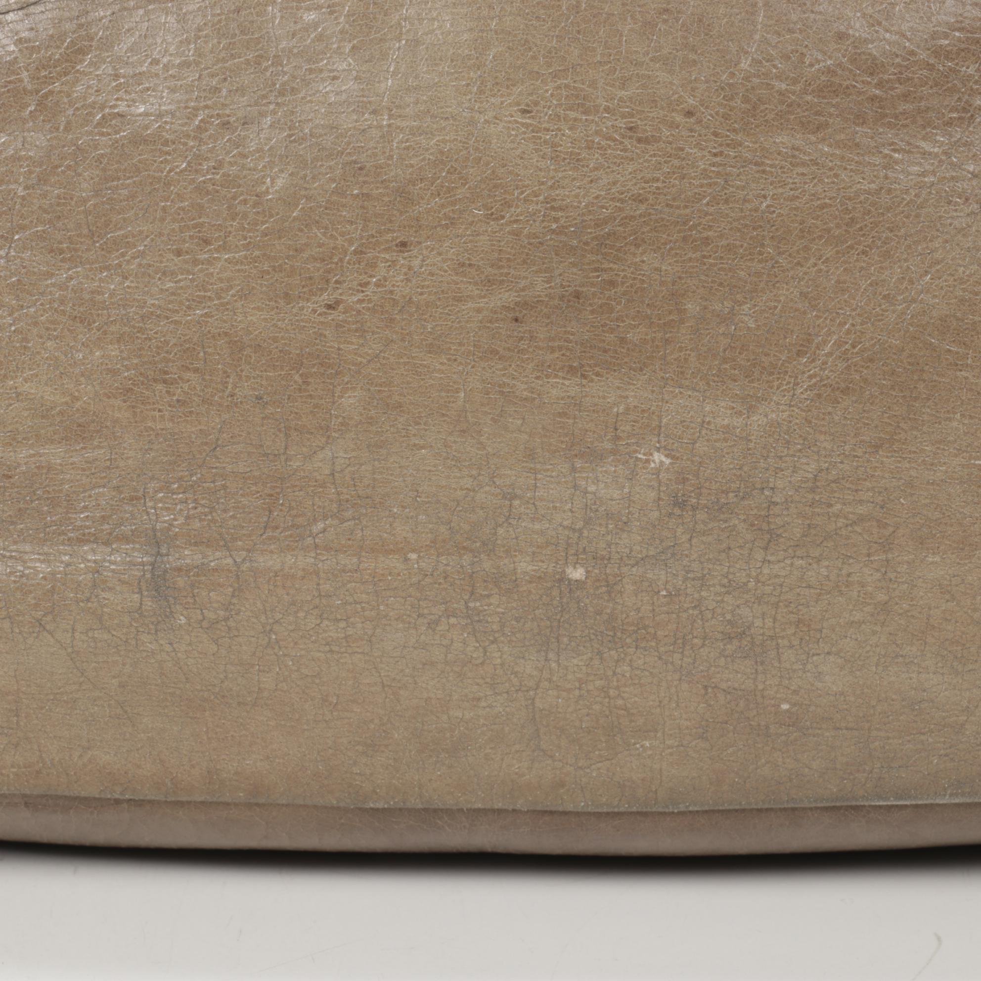 Prada Two-Way Satchel in Taupe Leather with Tassels