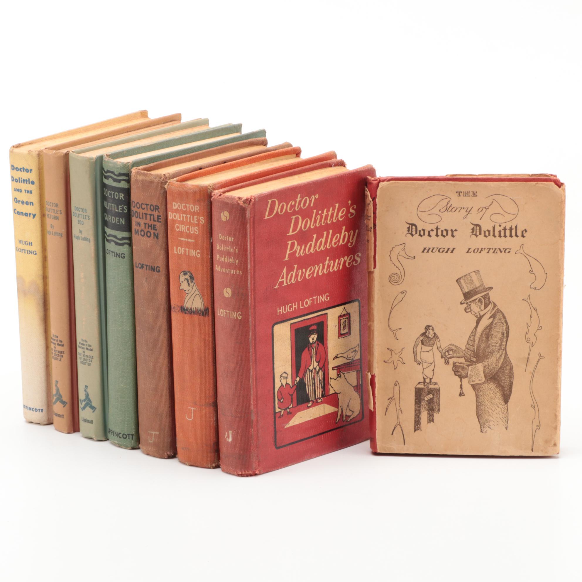 Collection of  "Doctor Dolittle" Novels by Hugh Lofting, 1950s