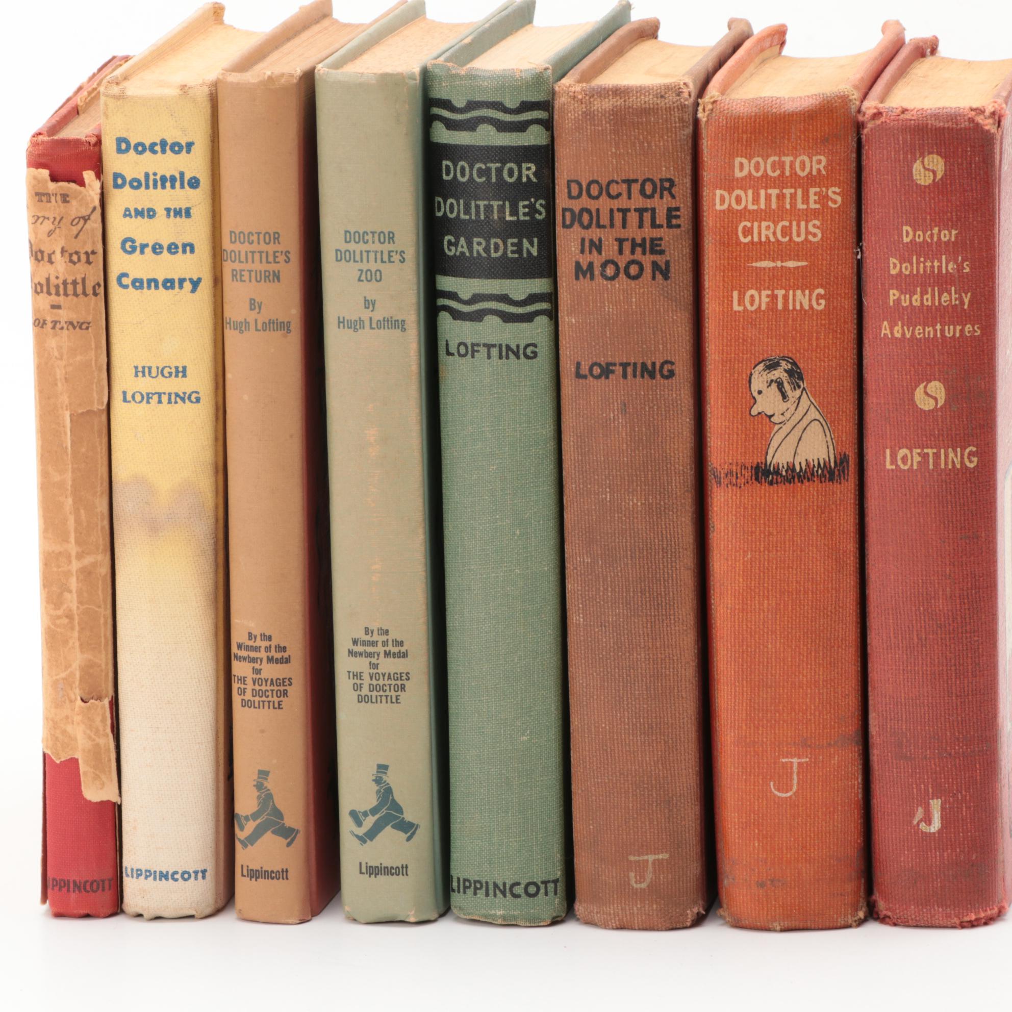 Collection of  "Doctor Dolittle" Novels by Hugh Lofting, 1950s