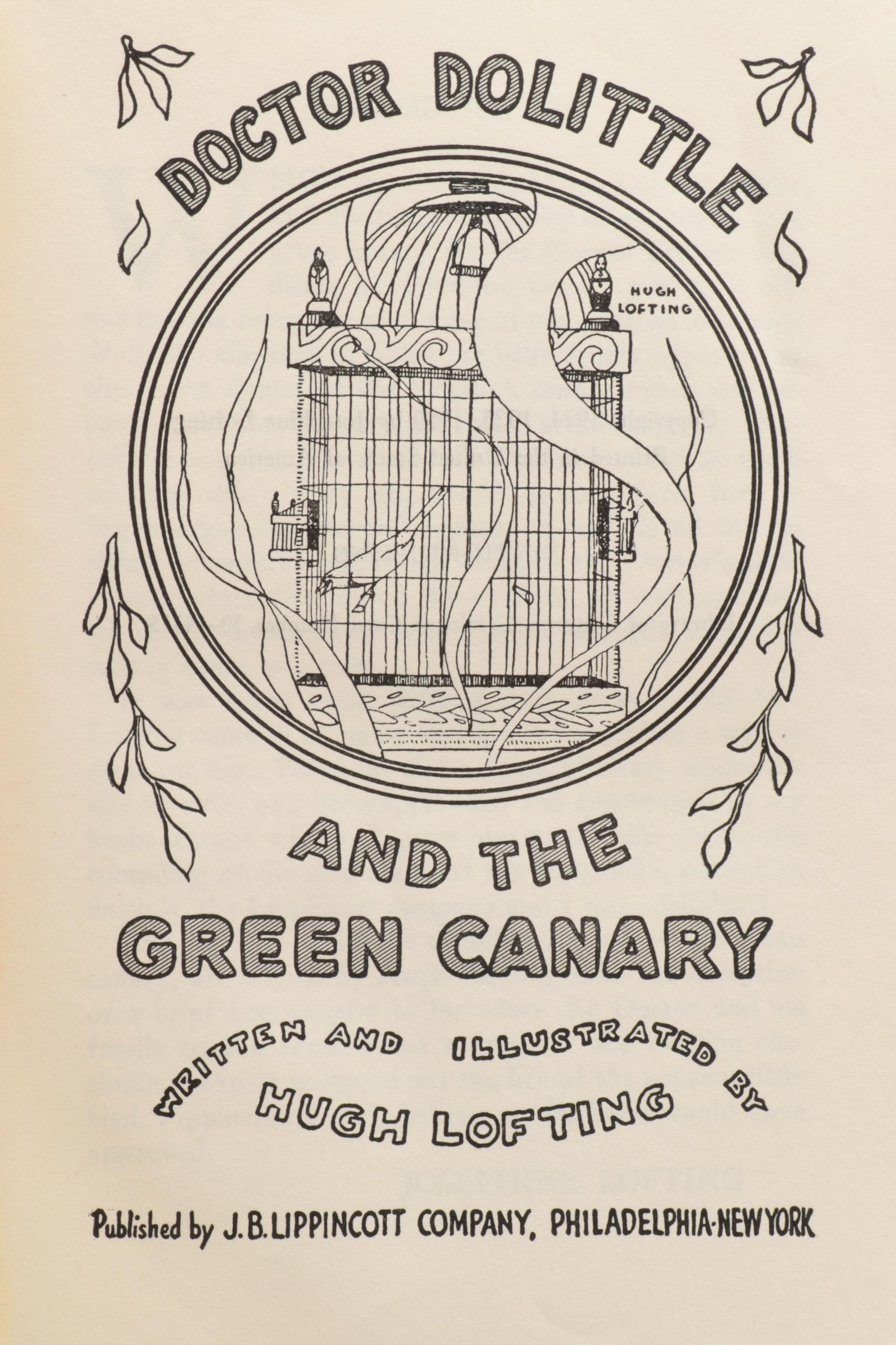 Collection of  "Doctor Dolittle" Novels by Hugh Lofting, 1950s