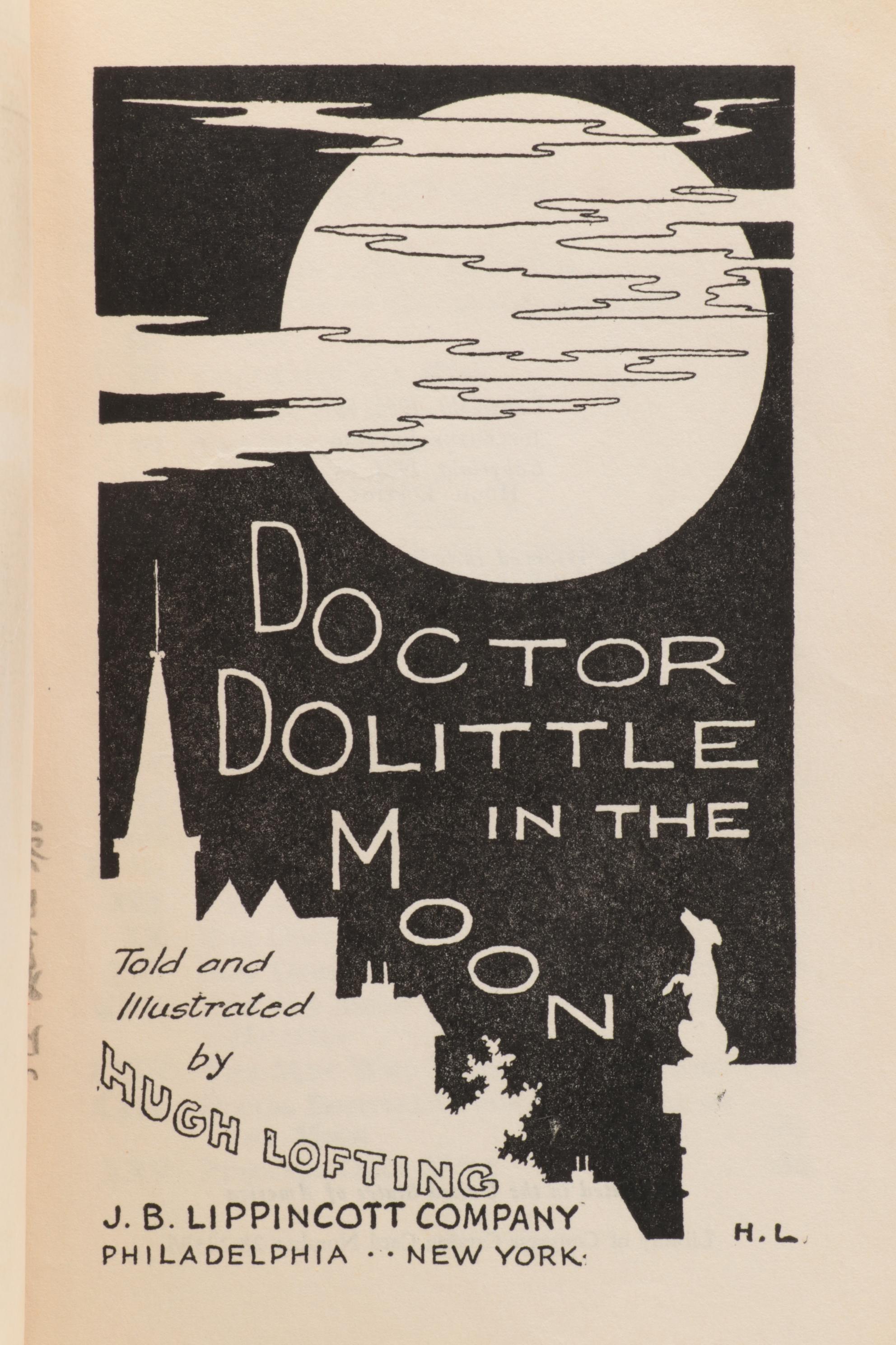 Collection of  "Doctor Dolittle" Novels by Hugh Lofting, 1950s