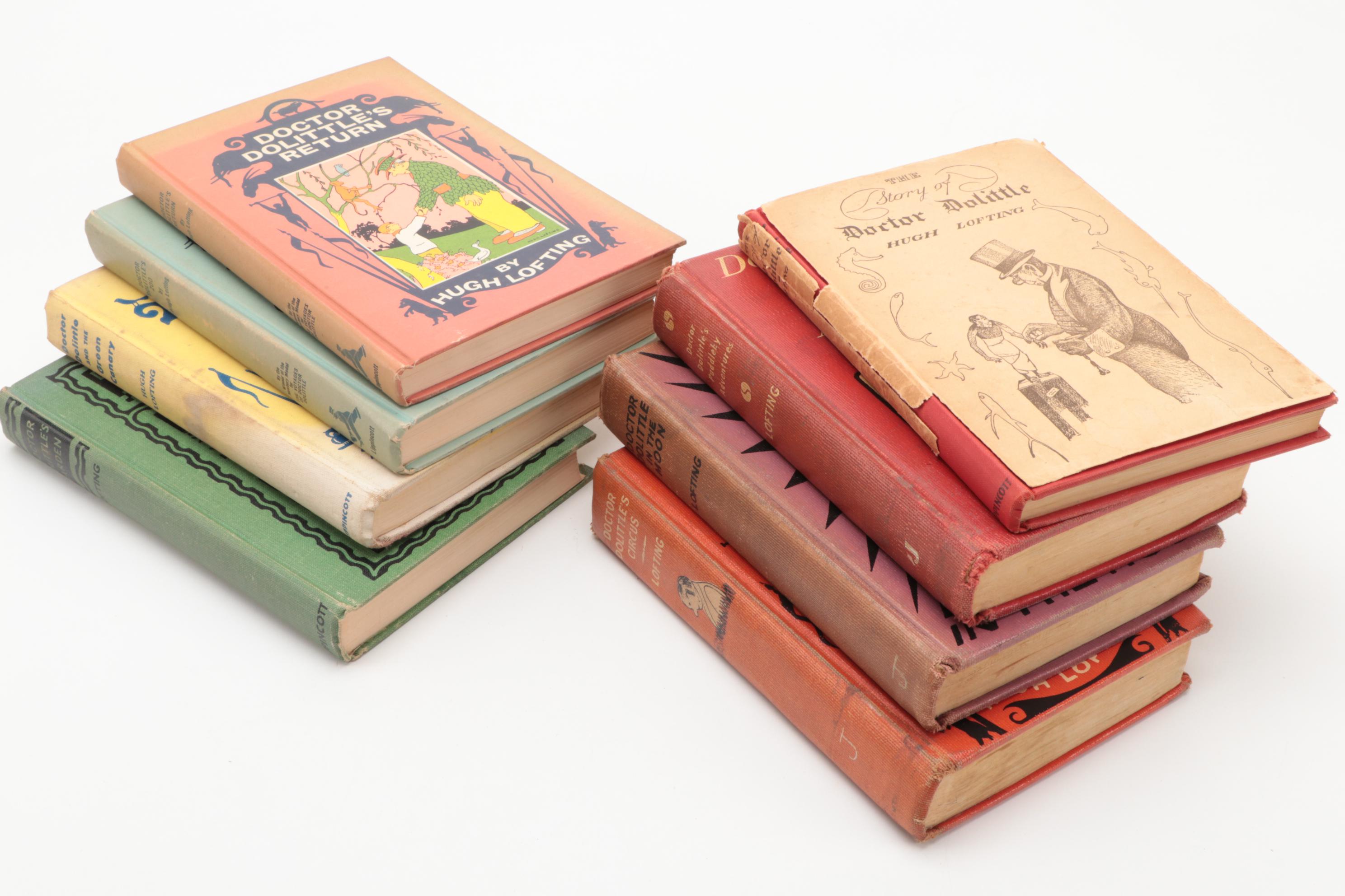 Collection of  "Doctor Dolittle" Novels by Hugh Lofting, 1950s