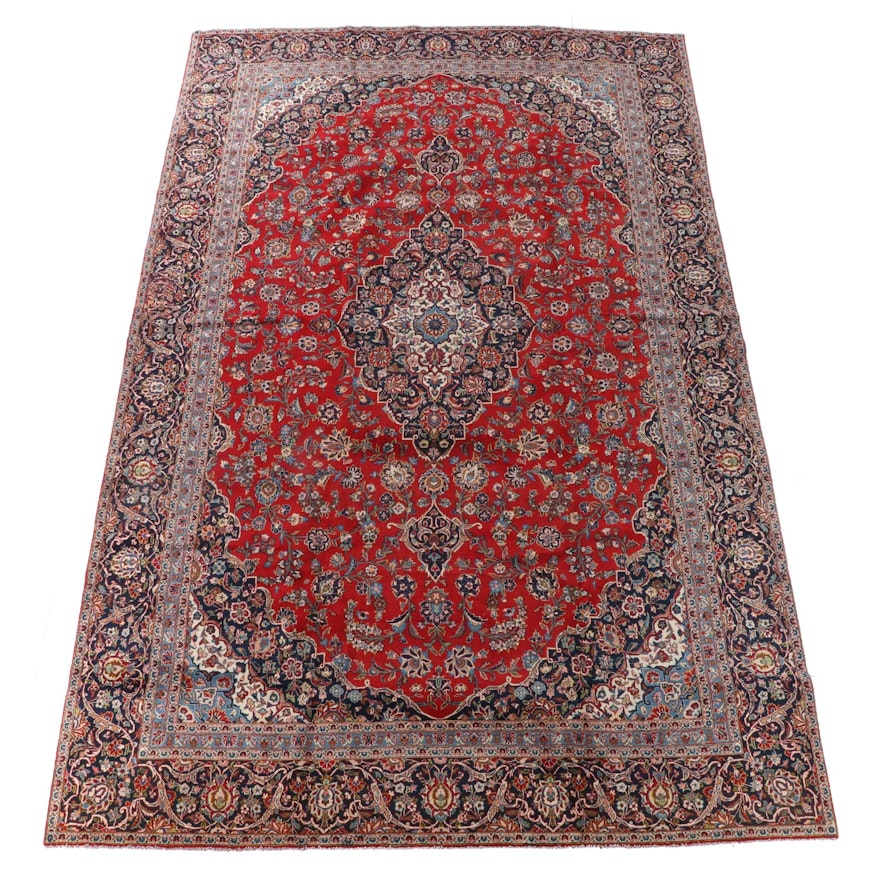 9'9 x 16'2 Hand-Knotted Persian Tabriz Wool Room Sized Rug