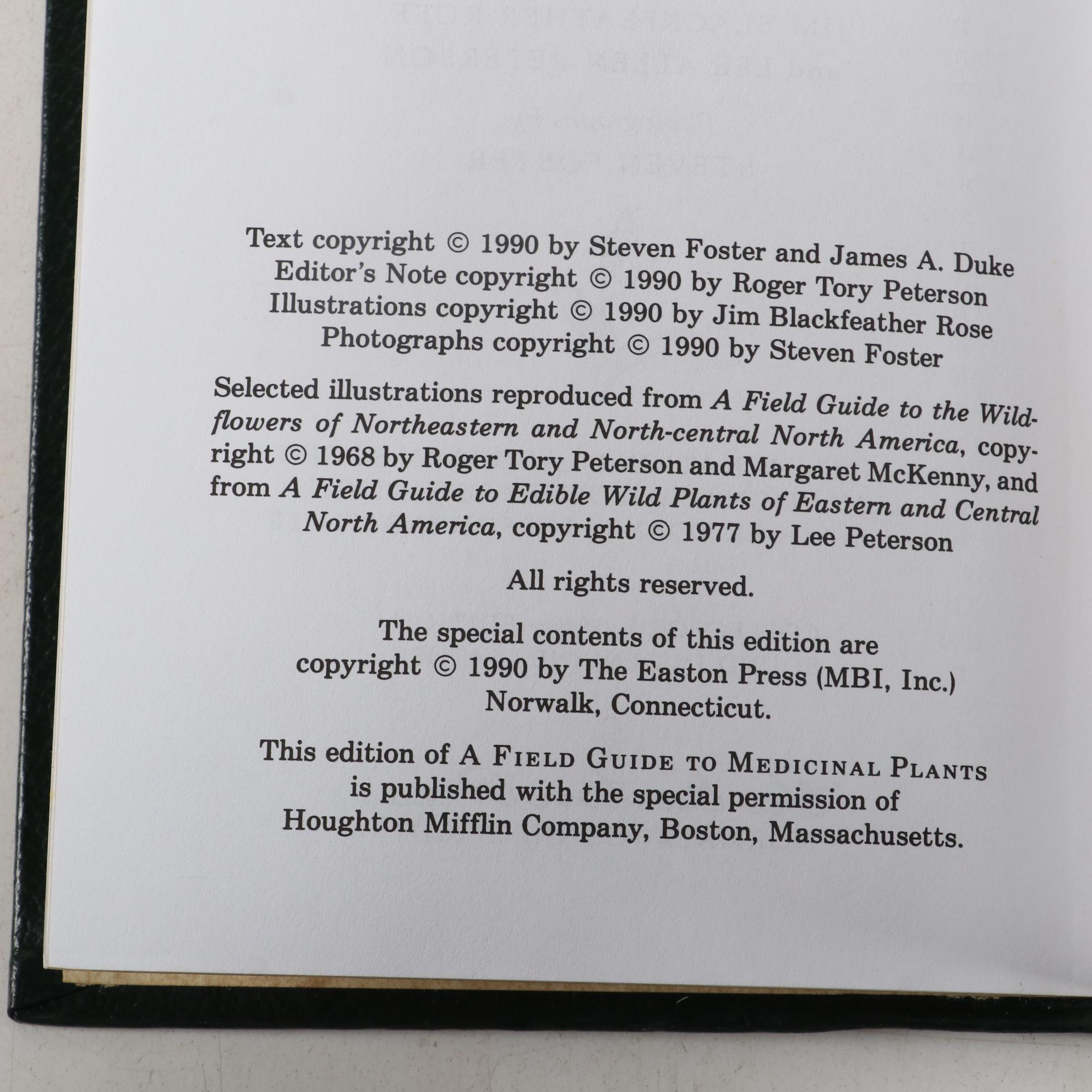 Easton Press Roger Tory Peterson Field Guides on Wildflowers and Plants