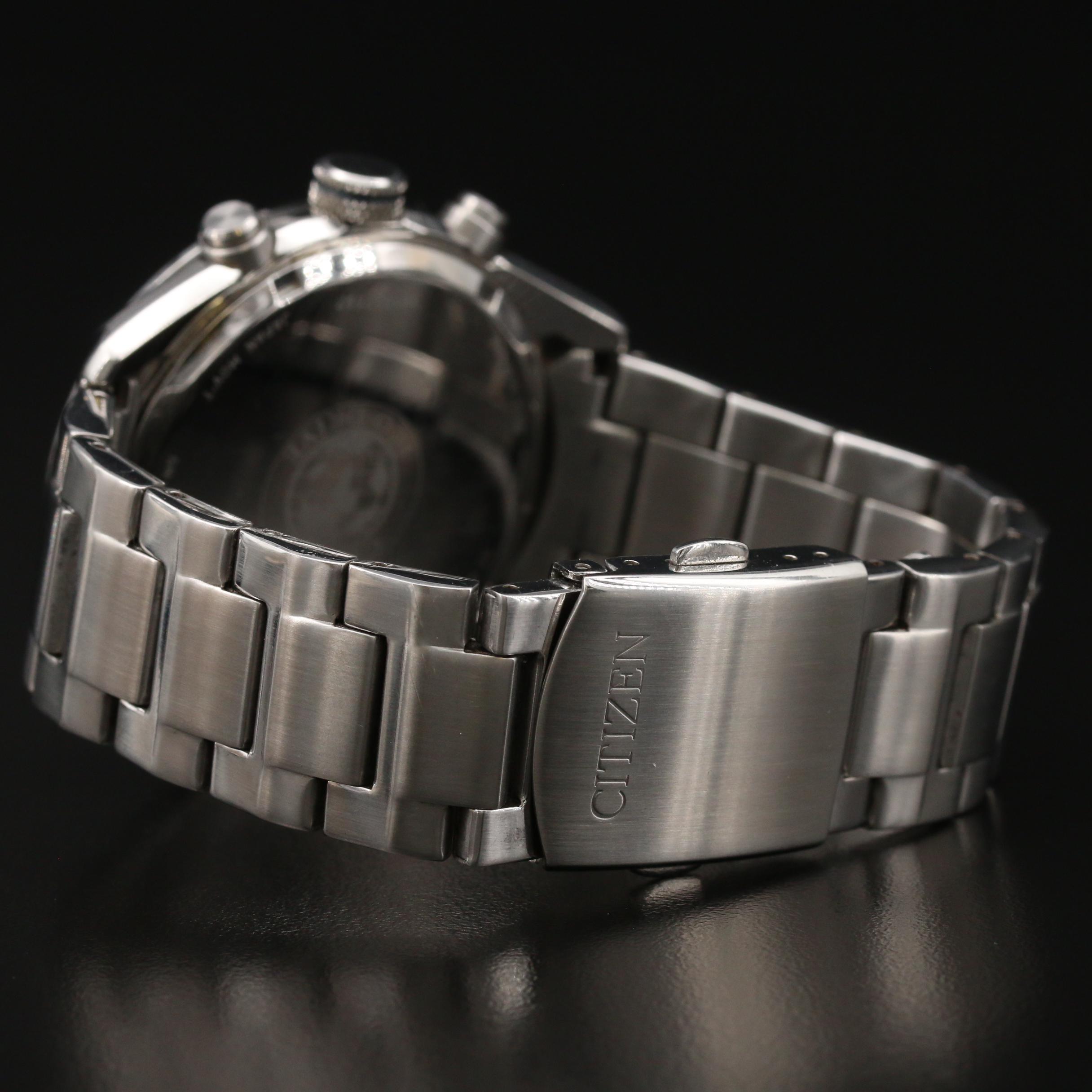 Citizen Eco-Drive Chrongograph Stainless Steel Watch